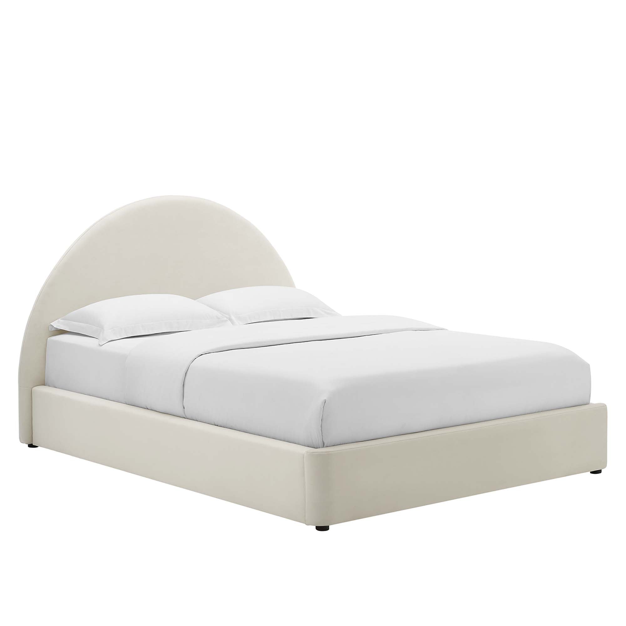 Resort Performance Velvet Arched Round King Platform Bed by Modway - Best Buy Furniture