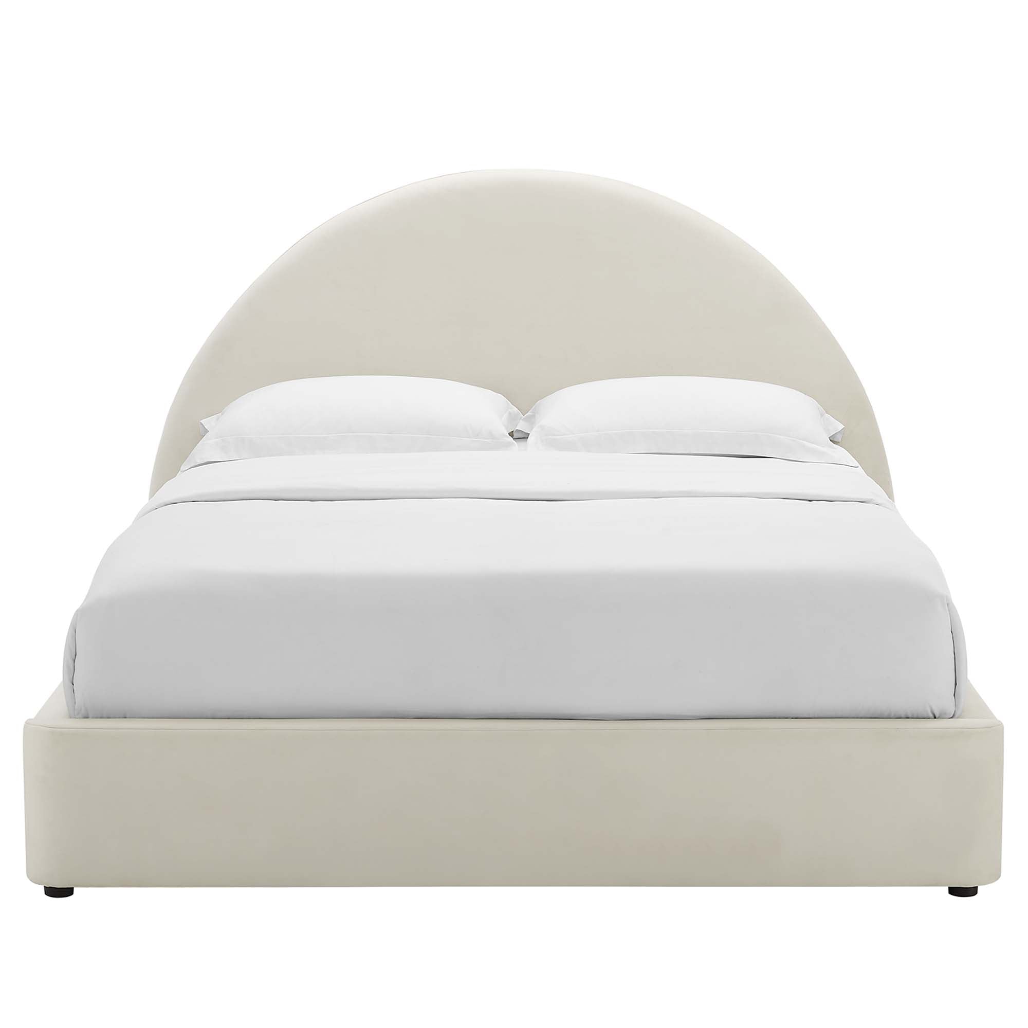 Resort Performance Velvet Arched Round King Platform Bed by Modway - Best Buy Furniture