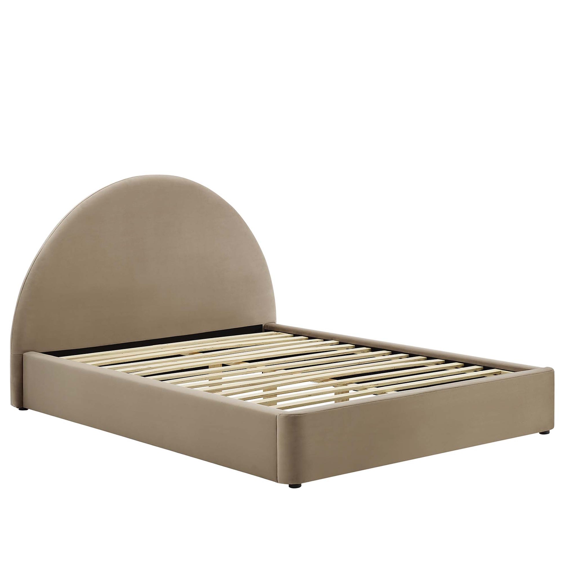 Resort Performance Velvet Arched Round King Platform Bed by Modway - Best Buy Furniture