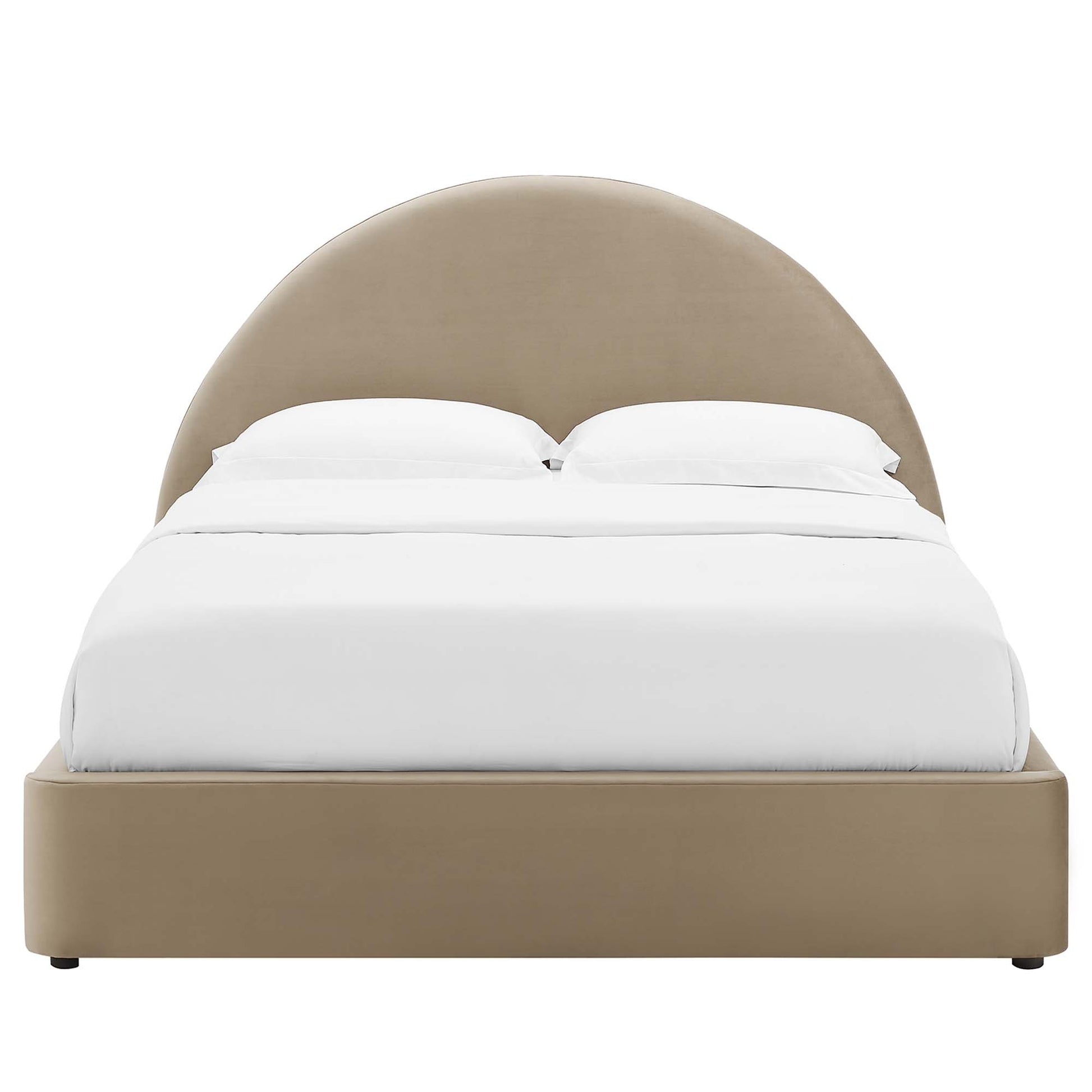 Resort Performance Velvet Arched Round King Platform Bed by Modway - Best Buy Furniture