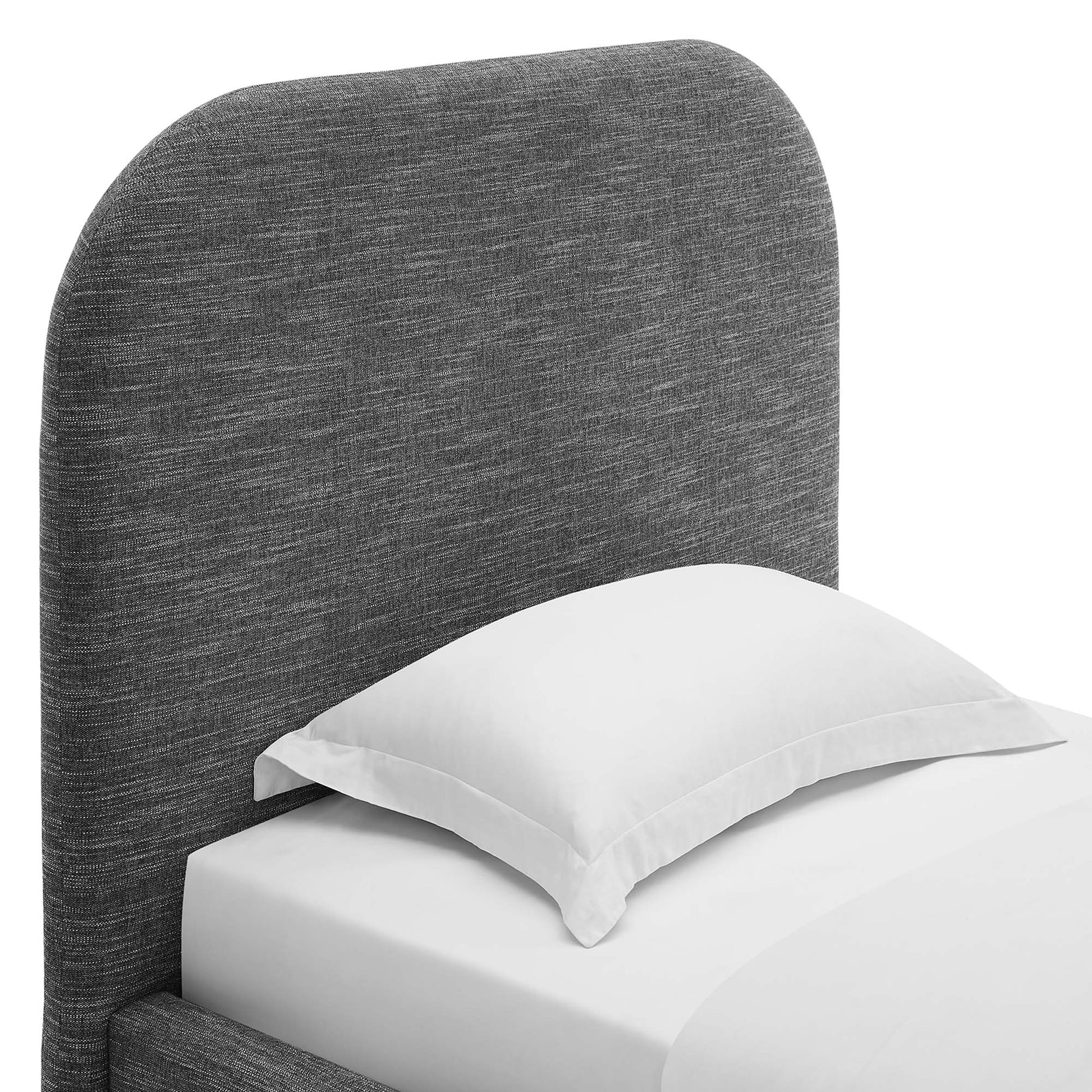 Keynote Upholstered Fabric Curved Twin Platform Bed by Modway - Best Buy Furniture