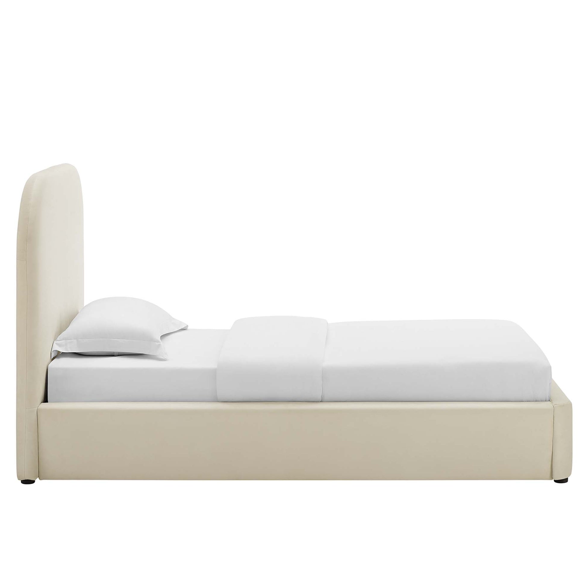 Keynote Performance Velvet Curved Twin Platform Bed by Modway - Best Buy Furniture