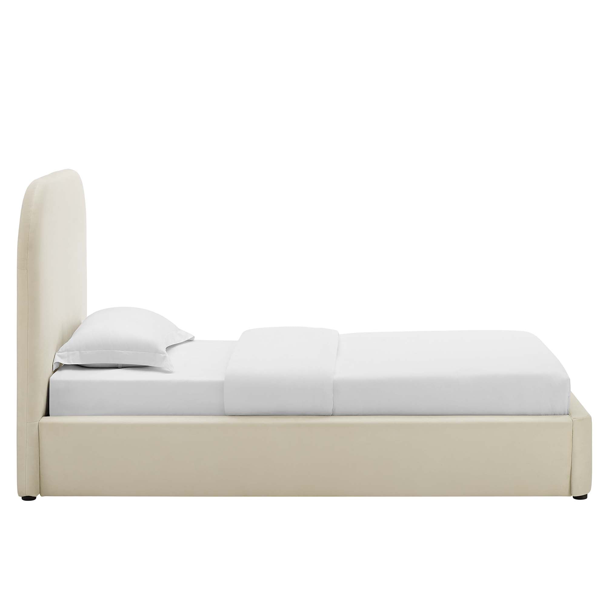 Keynote Performance Velvet Curved Twin Platform Bed by Modway - Best Buy Furniture