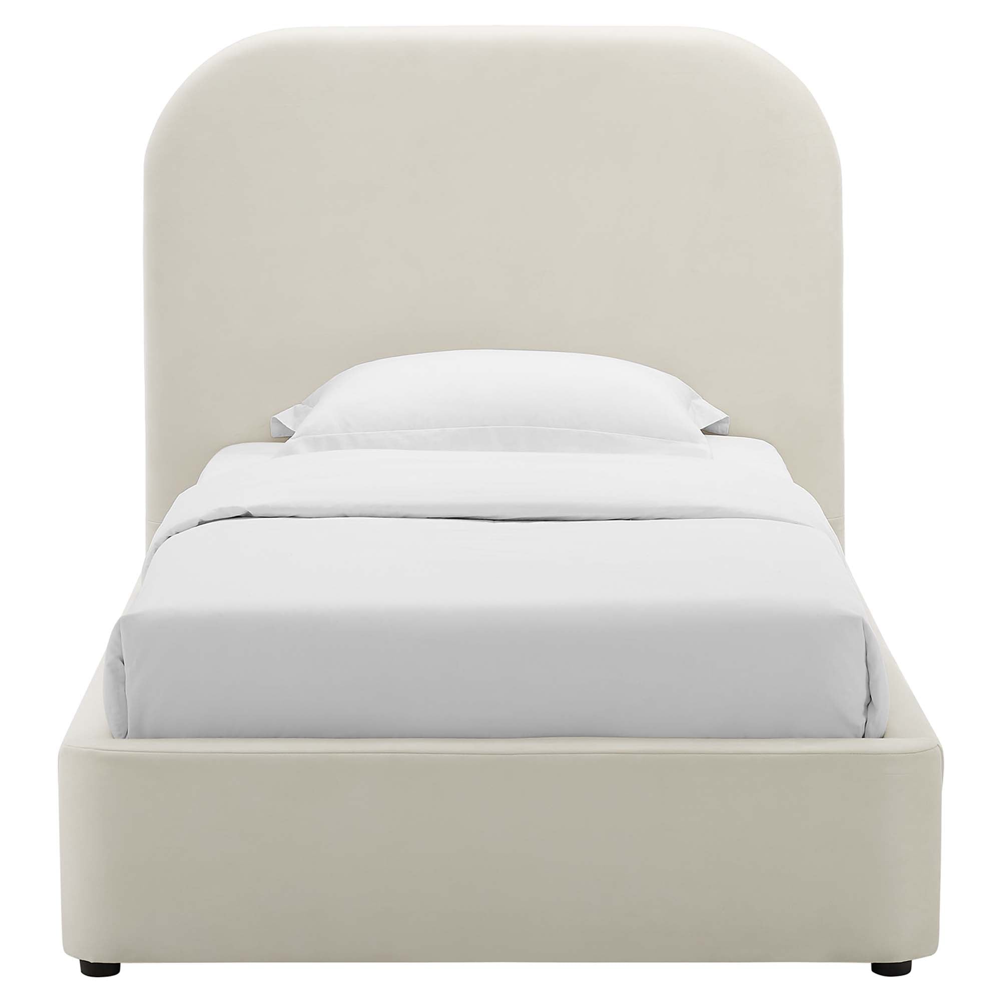 Keynote Performance Velvet Curved Twin Platform Bed by Modway - Best Buy Furniture