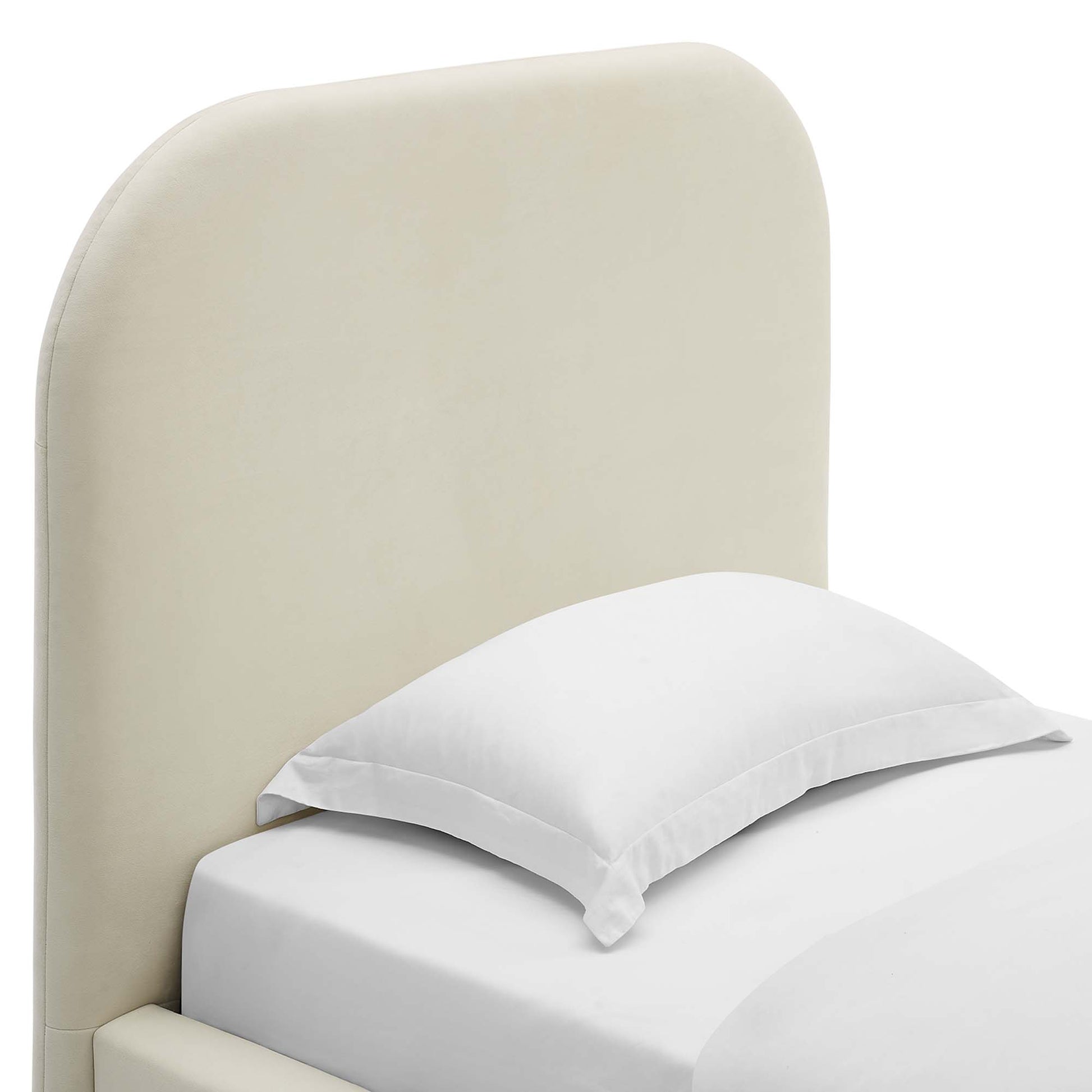 Keynote Performance Velvet Curved Twin Platform Bed by Modway - Best Buy Furniture