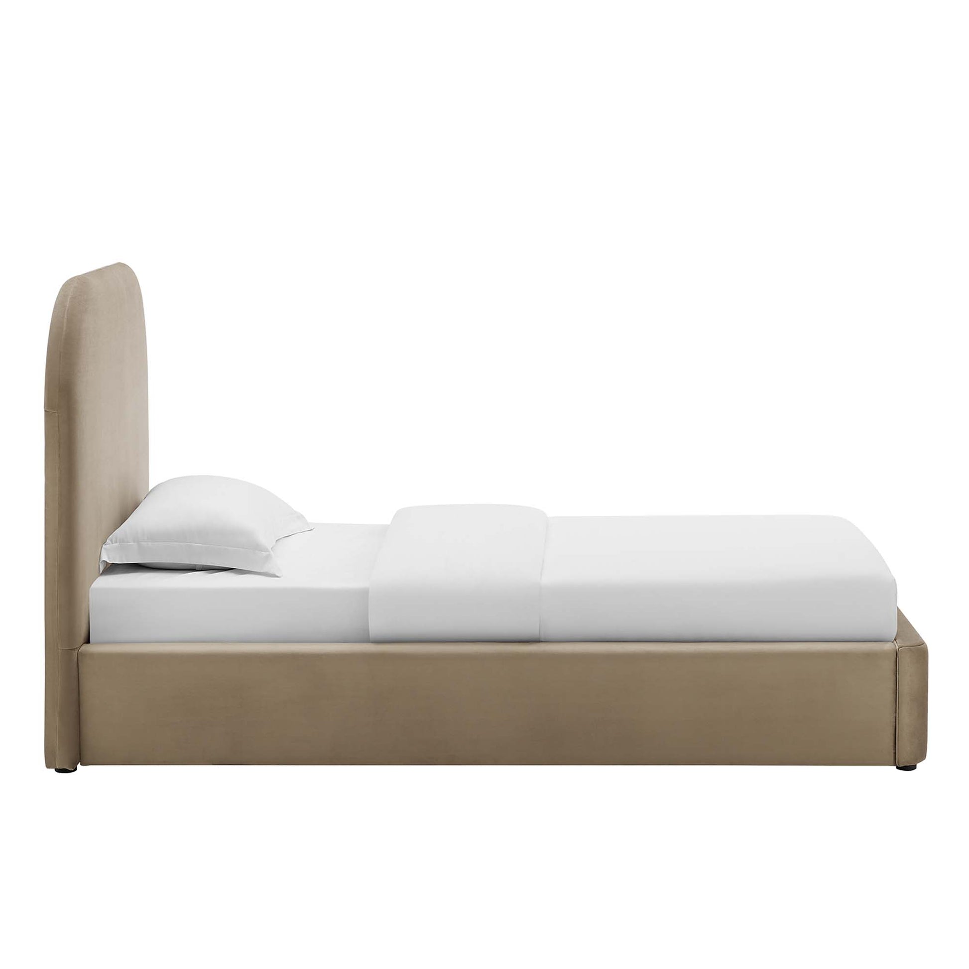 Keynote Performance Velvet Curved Twin Platform Bed by Modway - Best Buy Furniture