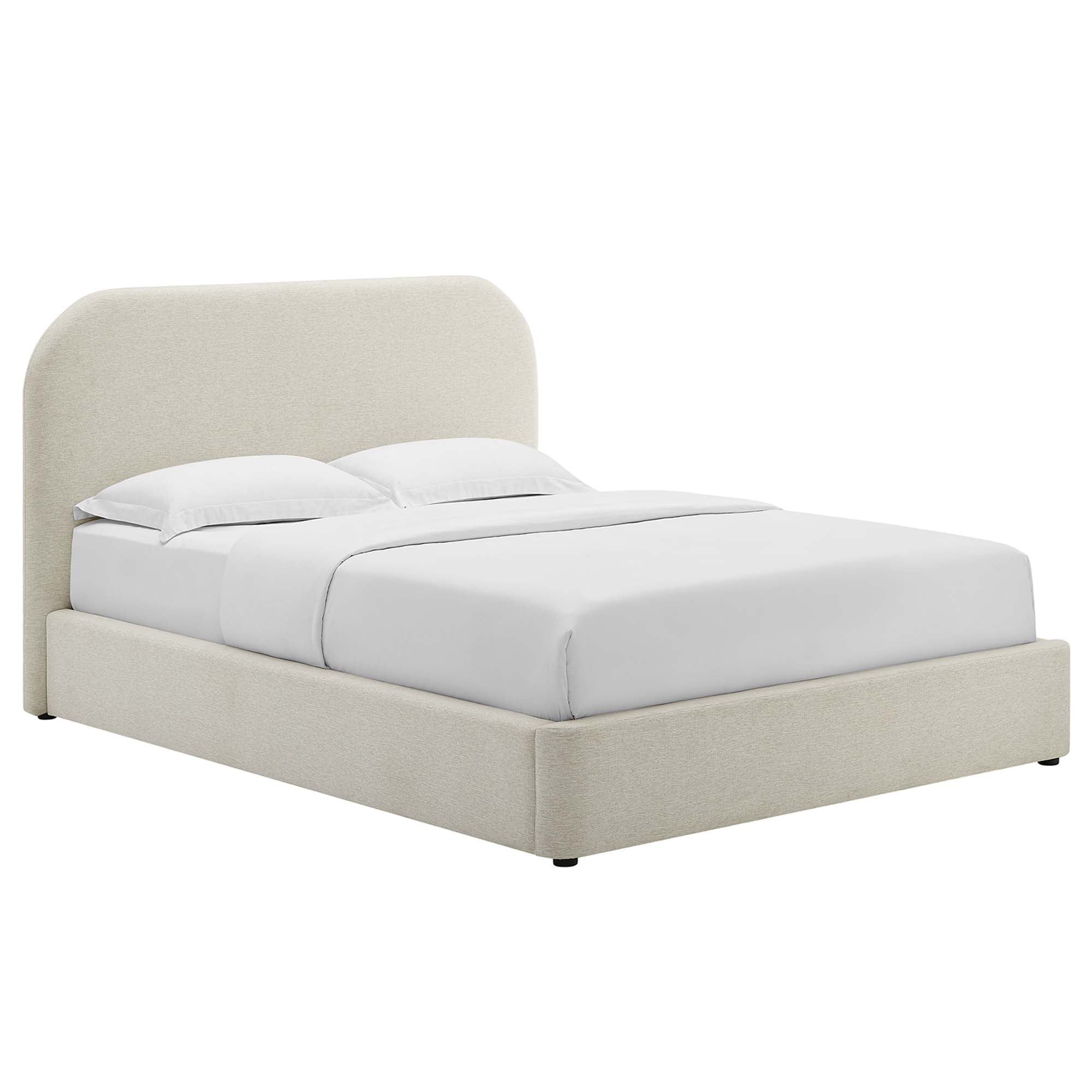 Keynote Upholstered Fabric Curved Full Platform Bed by Modway - Best Buy Furniture