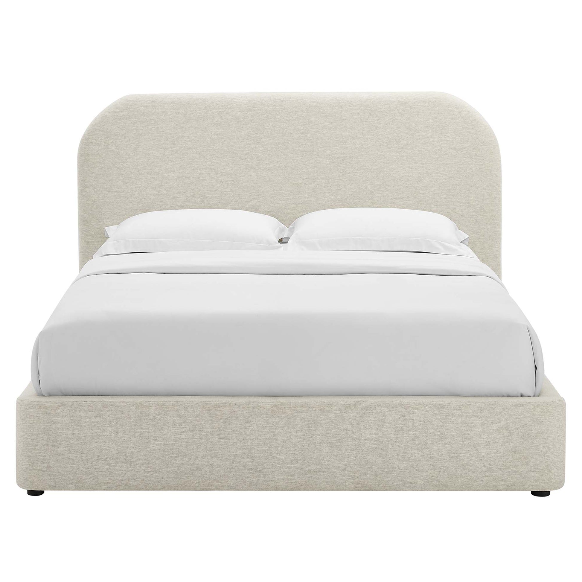 Keynote Upholstered Fabric Curved Full Platform Bed by Modway - Best Buy Furniture
