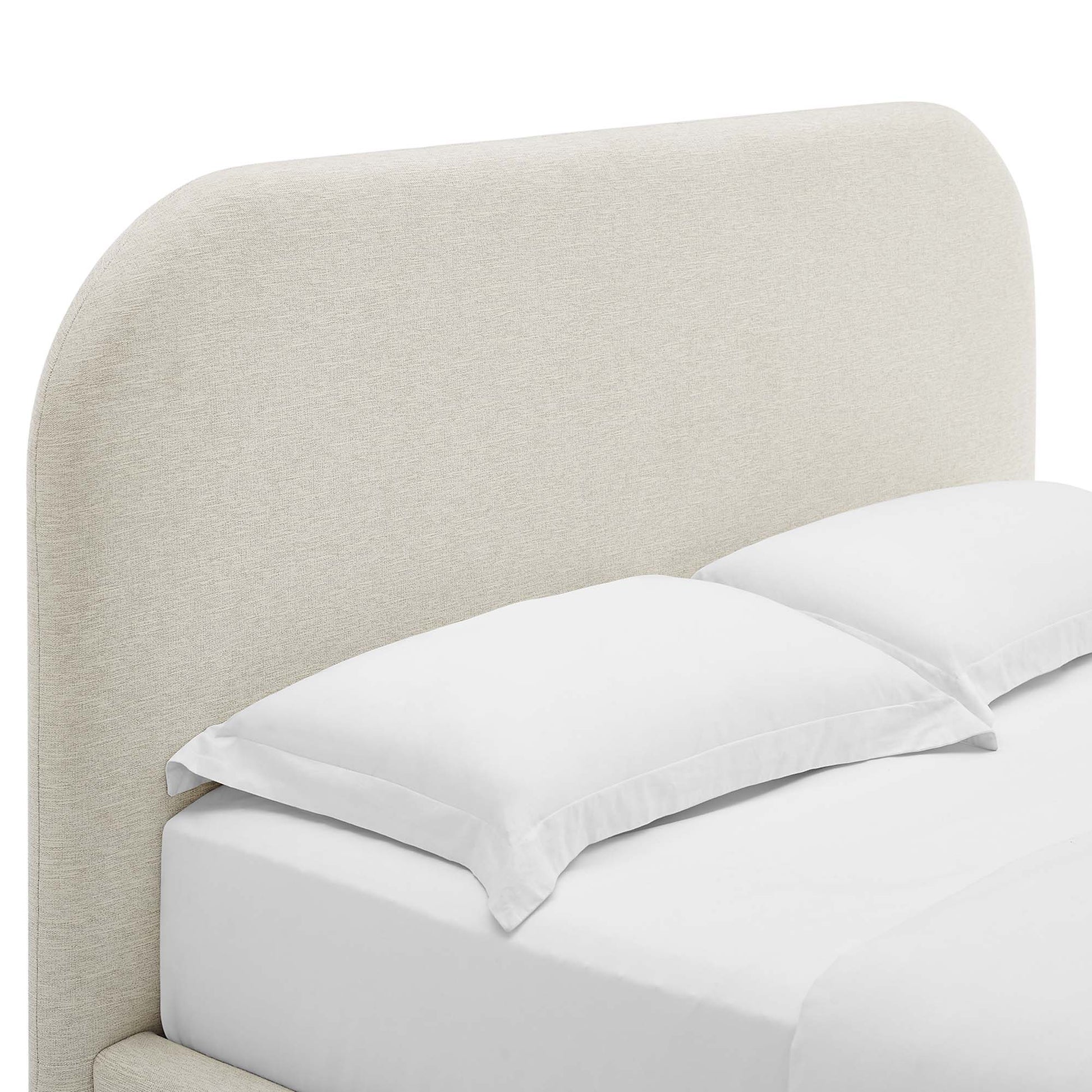 Keynote Upholstered Fabric Curved Full Platform Bed by Modway - Best Buy Furniture