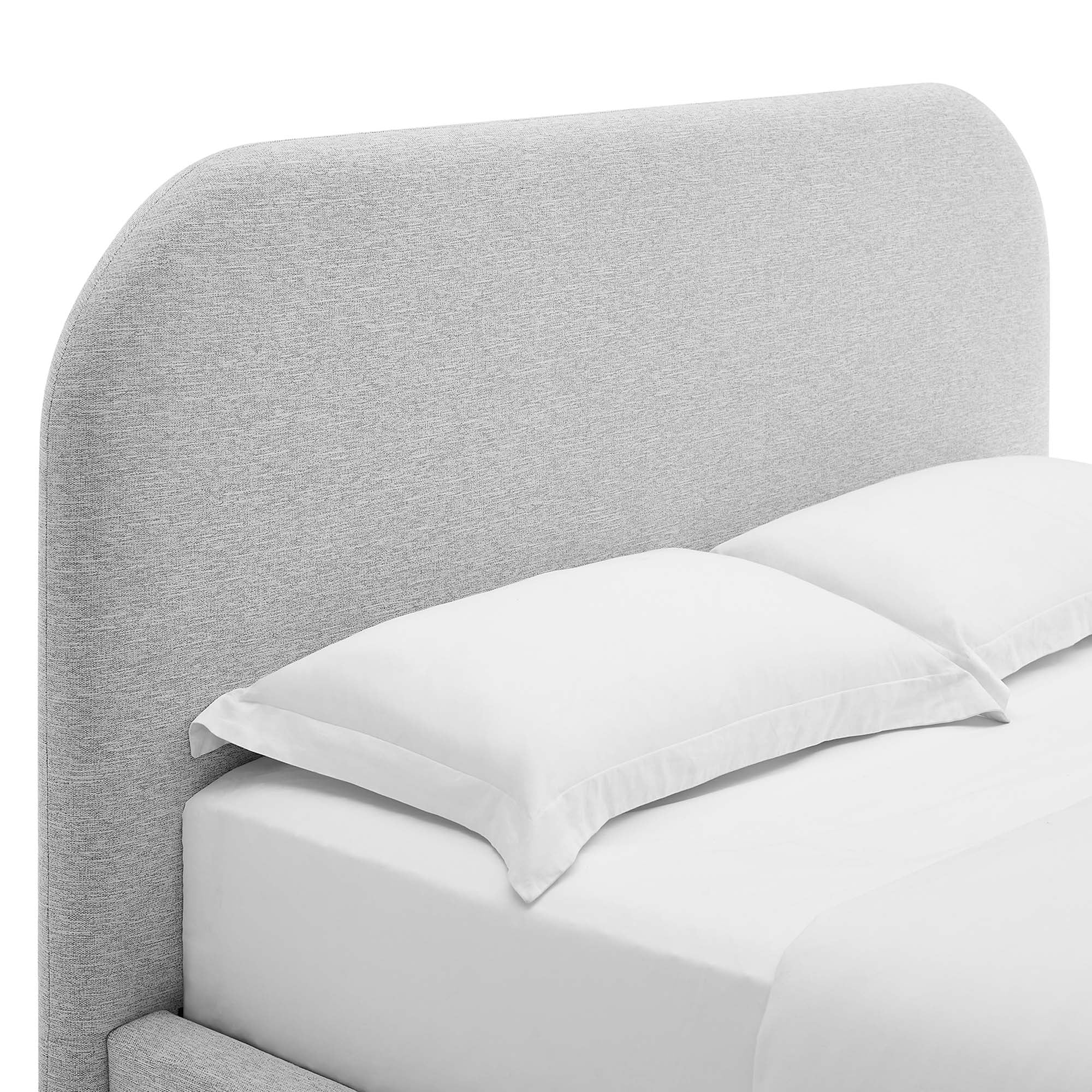 Keynote Upholstered Fabric Curved Full Platform Bed by Modway - Best Buy Furniture