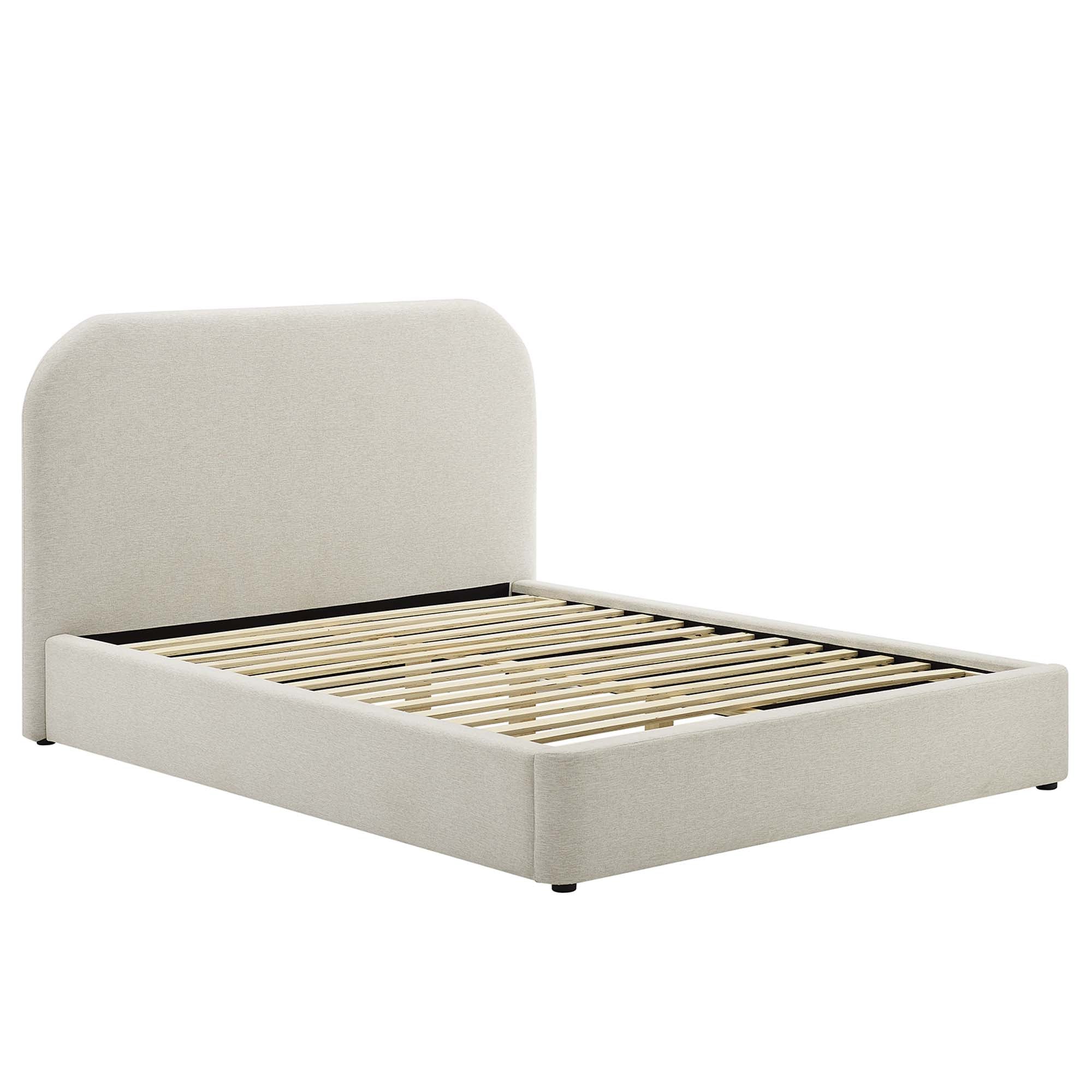 Keynote Upholstered Fabric Curved King Platform Bed by Modway - Best Buy Furniture