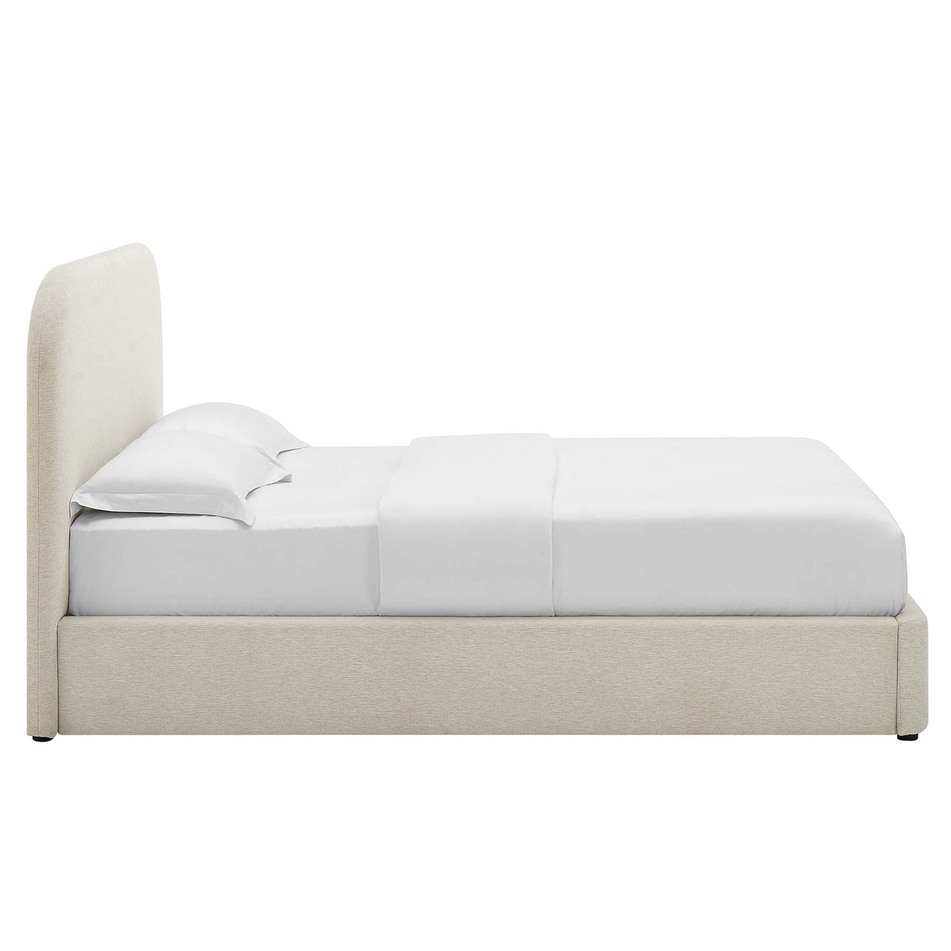 Keynote Upholstered Fabric Curved King Platform Bed by Modway - Best Buy Furniture