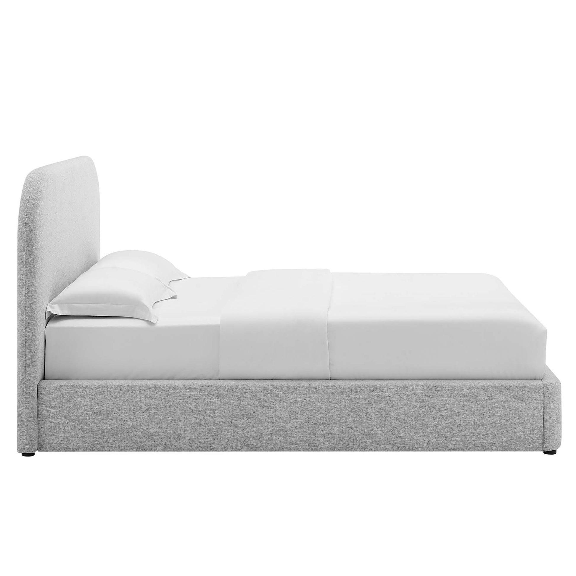 Keynote Upholstered Fabric Curved King Platform Bed by Modway - Best Buy Furniture