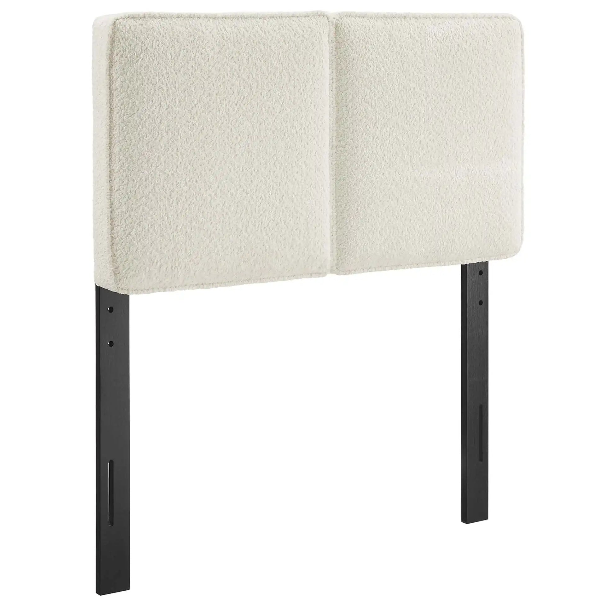 Lindee Boucle Fabric Twin Headboard in Cream Twin - Best Buy Furniture