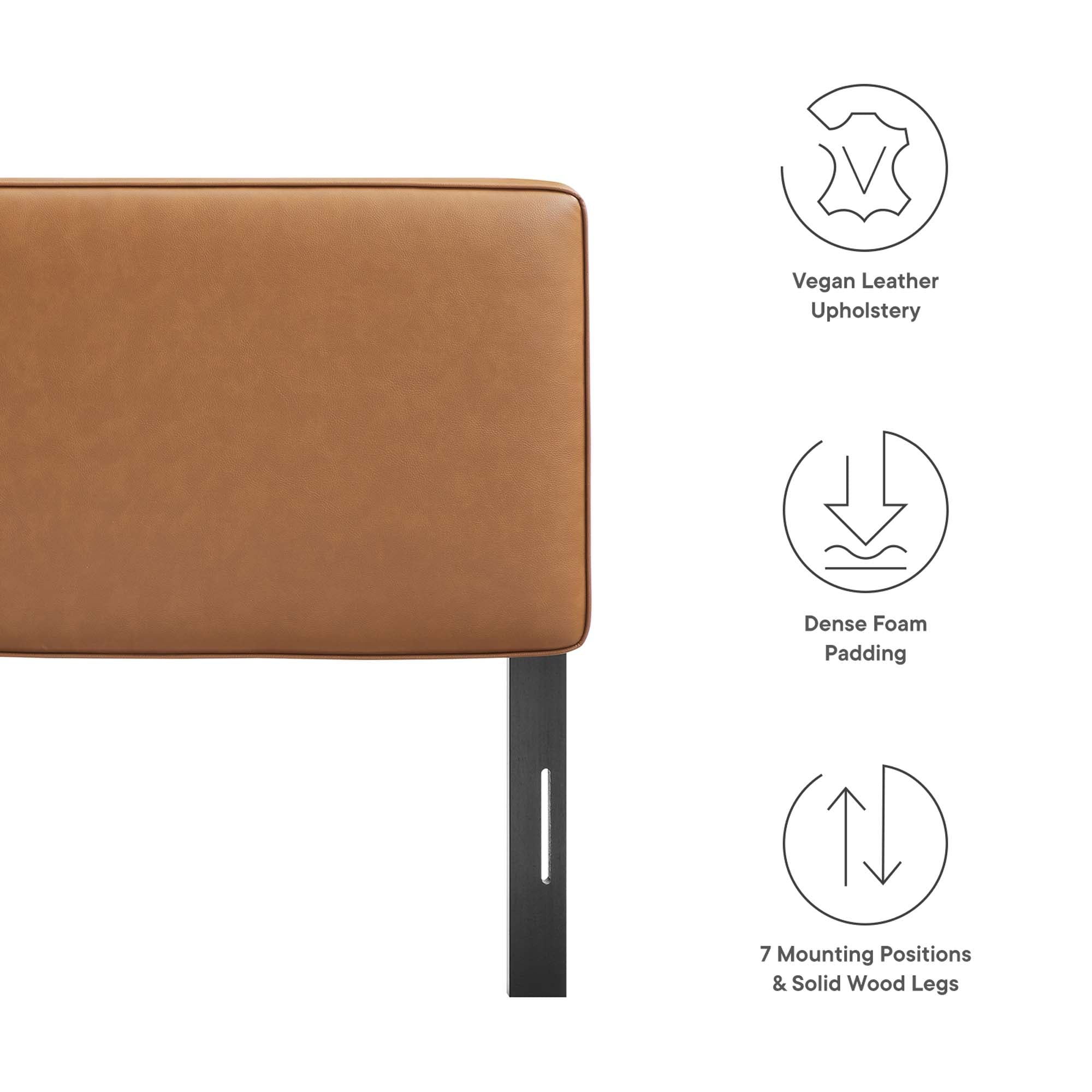 Lindee Vegan Leather Queen Headboard by Modway - Best Buy Furniture