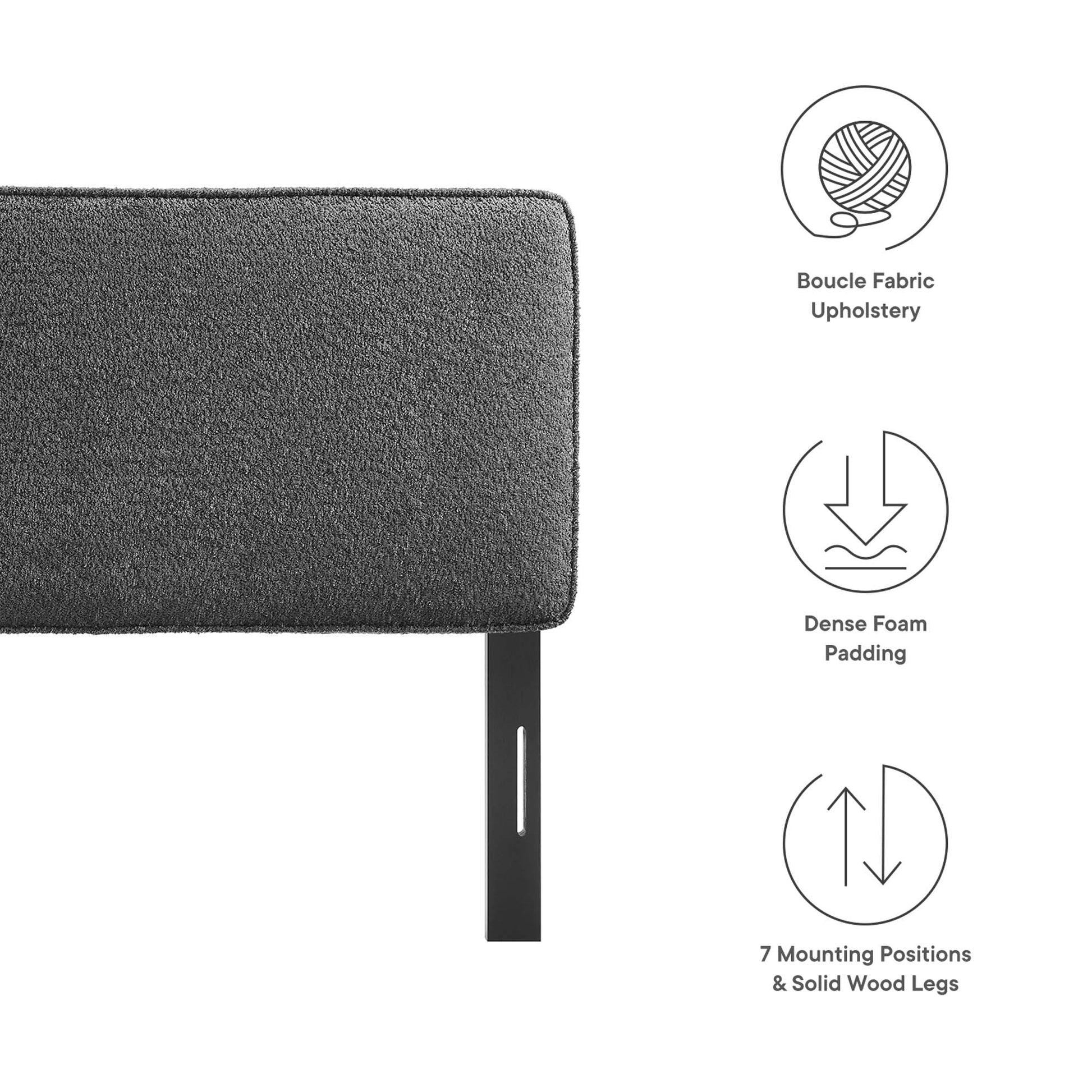 Lindee Boucle Fabric Queen Headboard by Modway - Best Buy Furniture