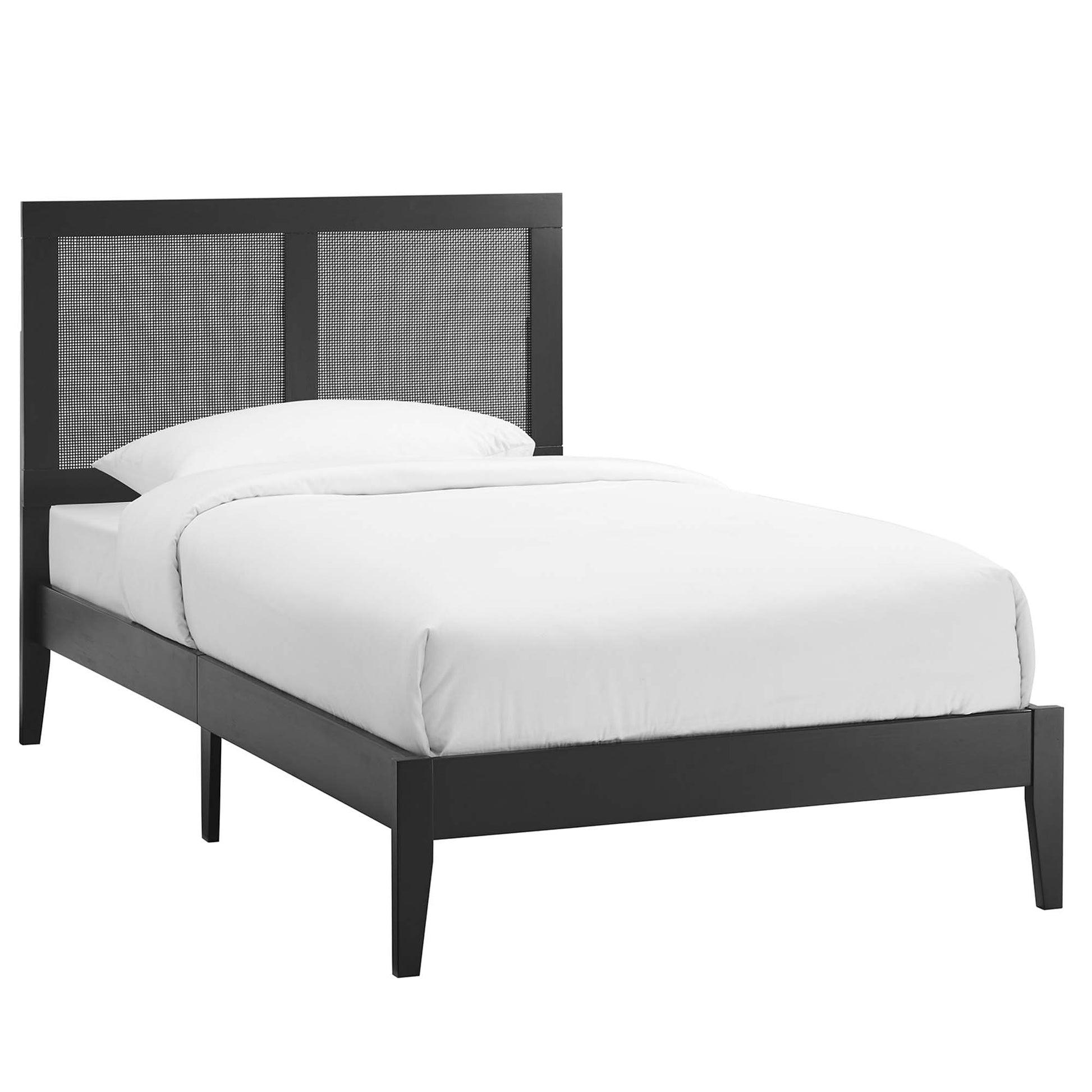 Sirocco Rattan and Wood Twin Platform Bed by Modway - Best Buy Furniture