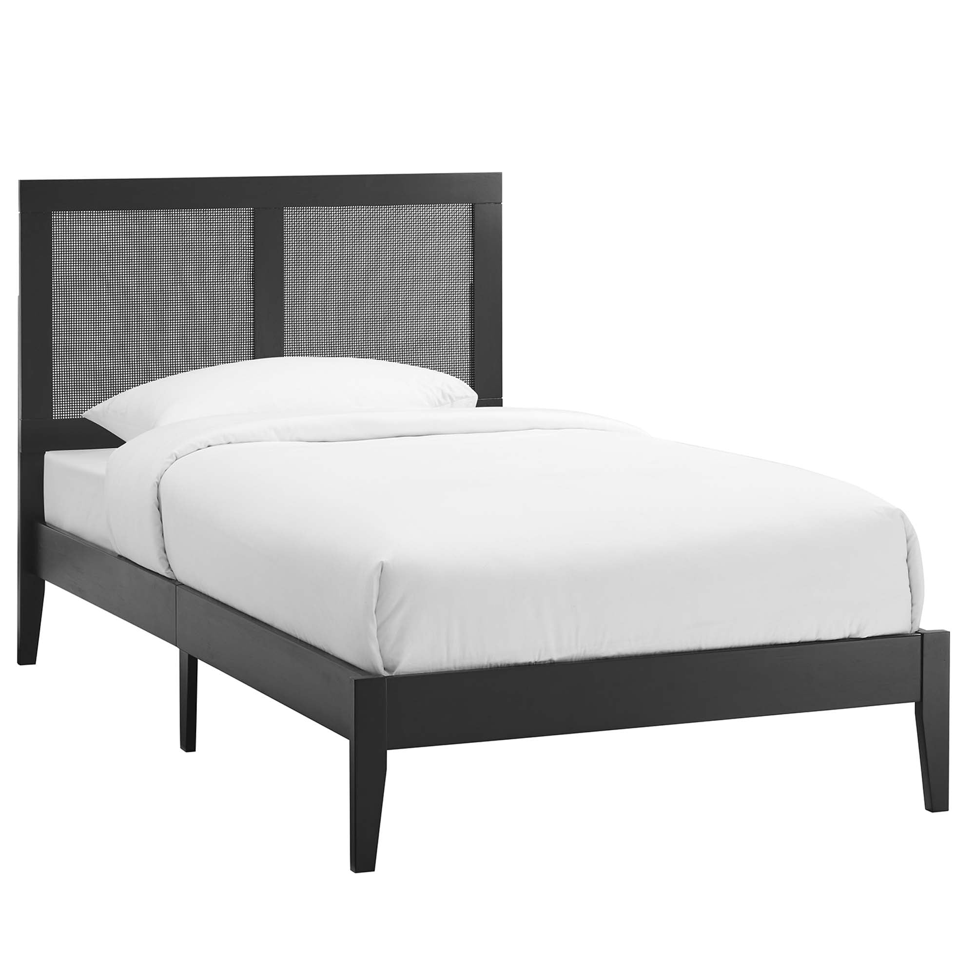 Sirocco Rattan and Wood Twin Platform Bed by Modway - Best Buy Furniture
