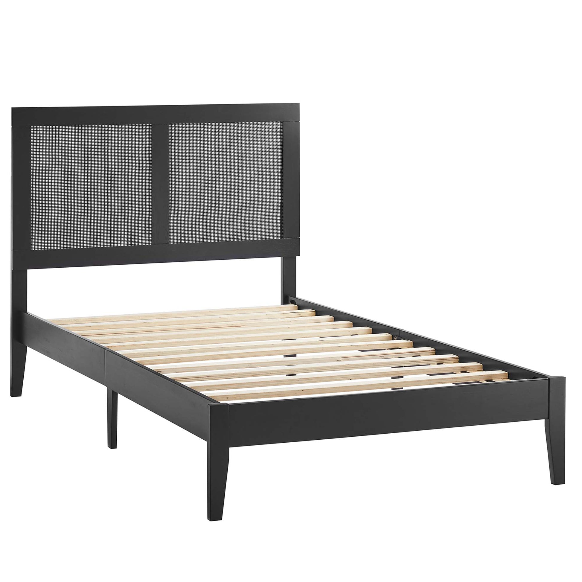 Sirocco Rattan and Wood Twin Platform Bed by Modway - Best Buy Furniture