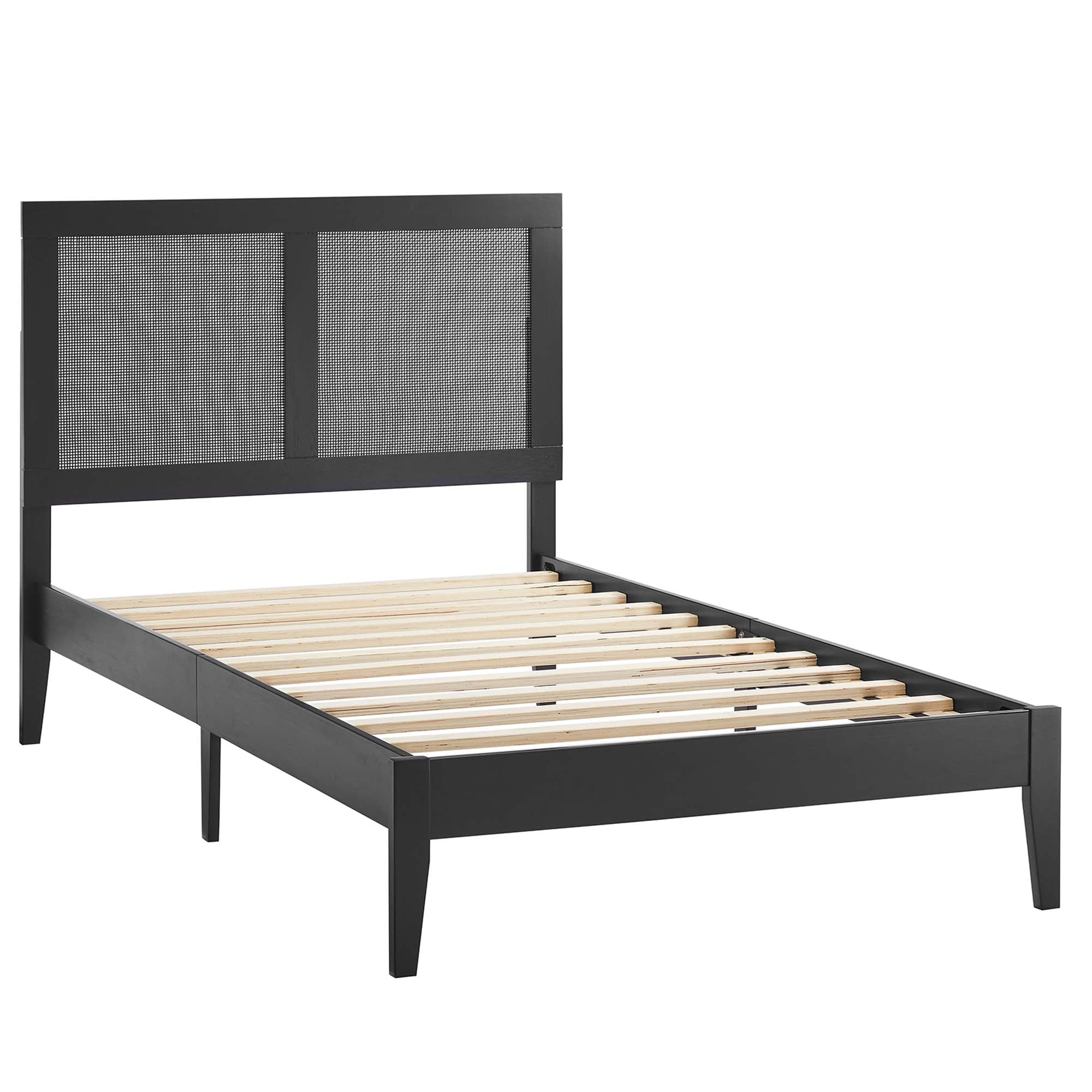 Sirocco Rattan and Wood Twin Platform Bed by Modway - Best Buy Furniture