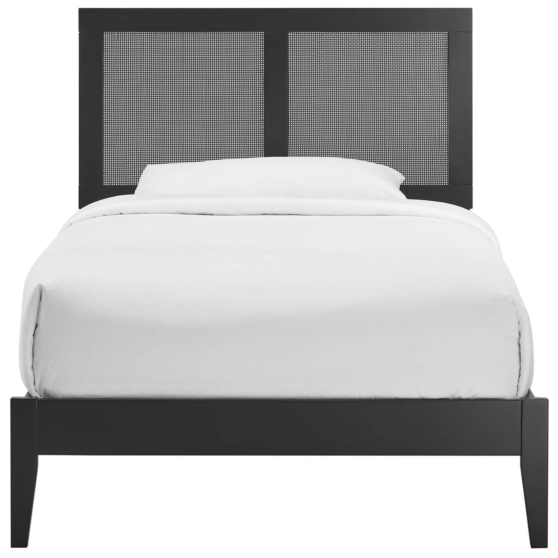 Sirocco Rattan and Wood Twin Platform Bed by Modway - Best Buy Furniture