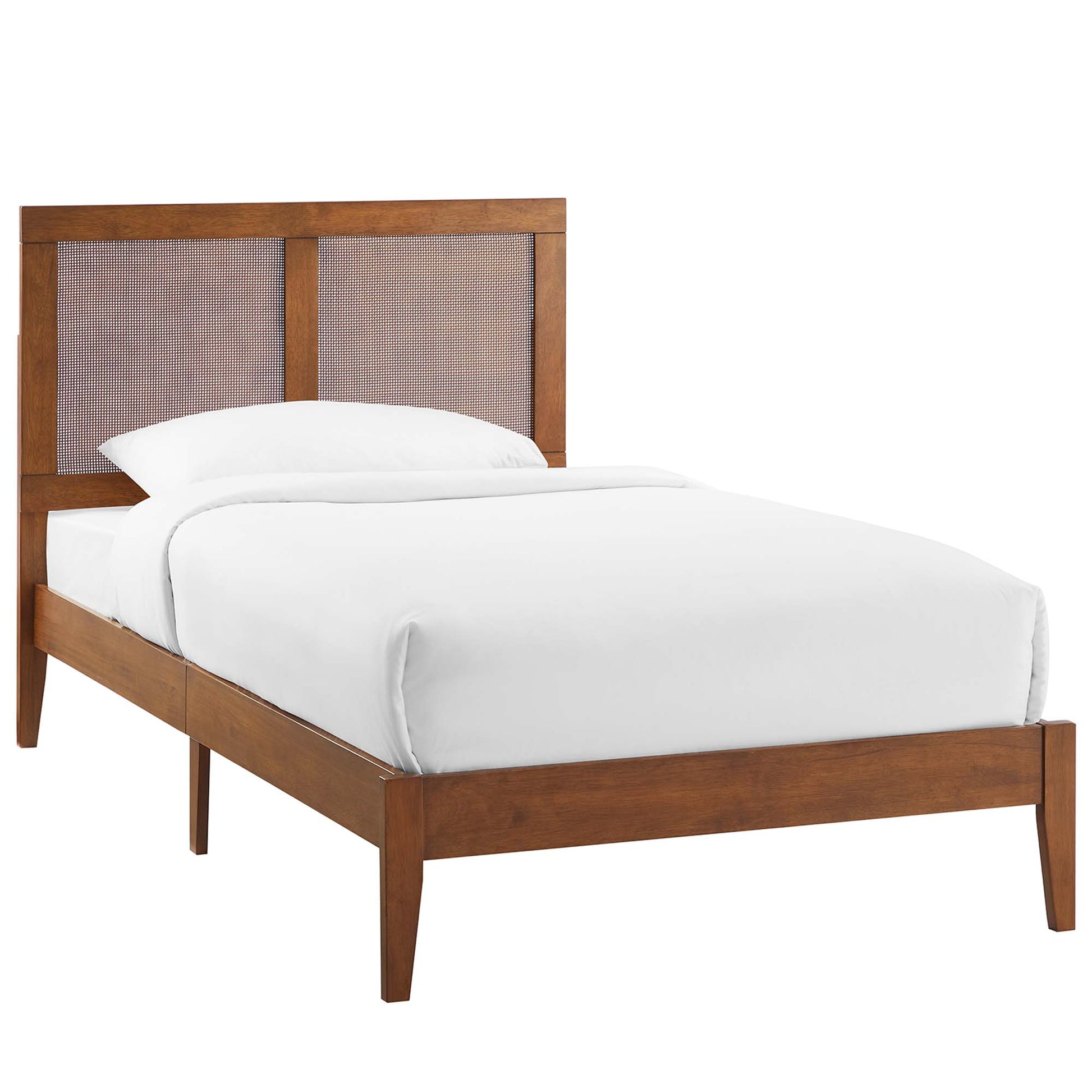 Sirocco Rattan and Wood Twin Platform Bed by Modway - Best Buy Furniture