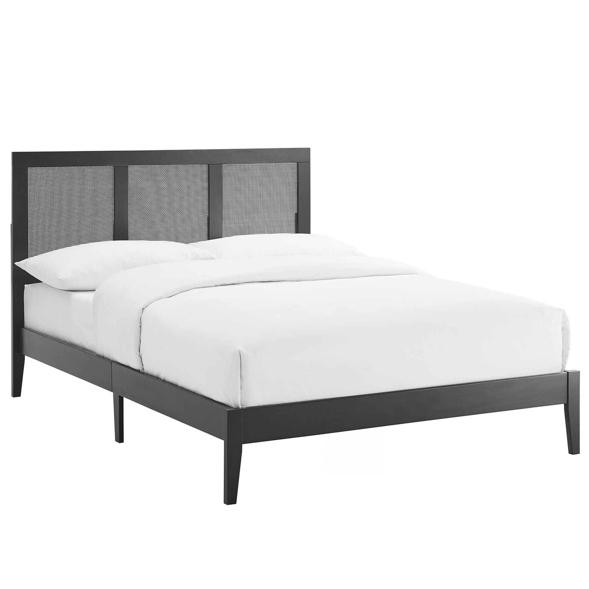 Sirocco Rattan and Wood Full Platform Bed by Modway - Best Buy Furniture