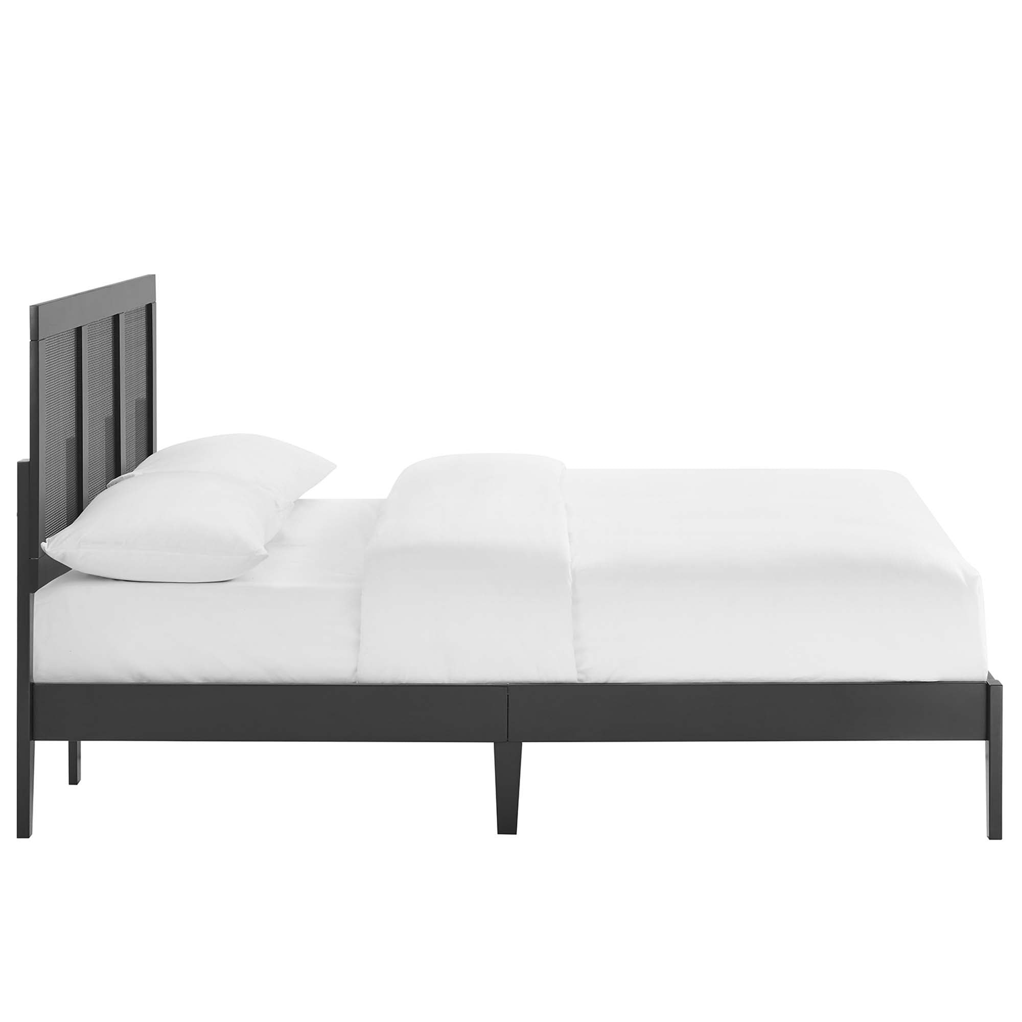 Sirocco Rattan and Wood Full Platform Bed by Modway - Best Buy Furniture