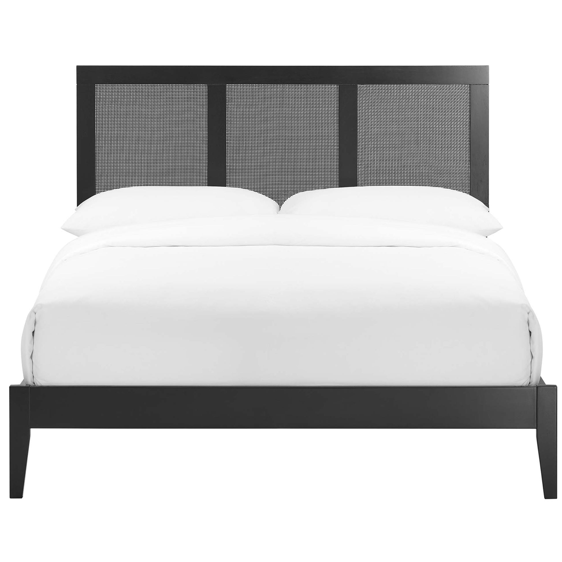 Sirocco Rattan and Wood Full Platform Bed by Modway - Best Buy Furniture