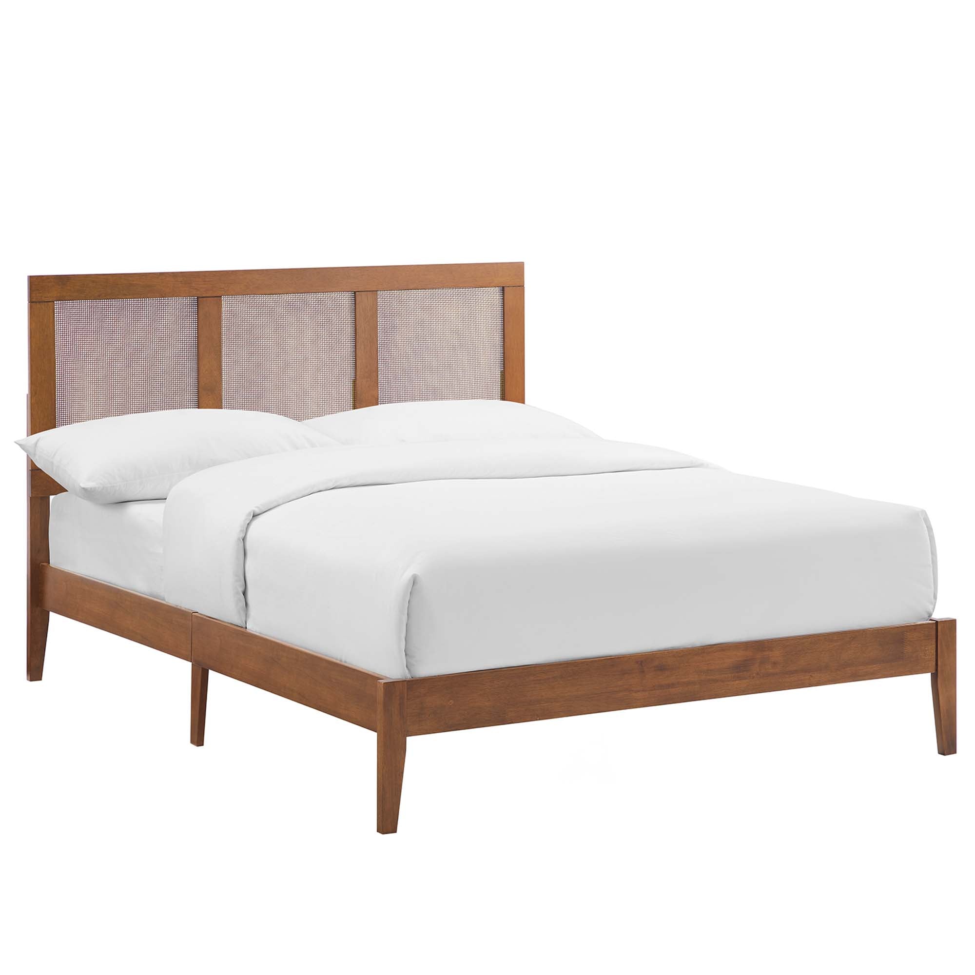 Sirocco Rattan and Wood Full Platform Bed by Modway - Best Buy Furniture