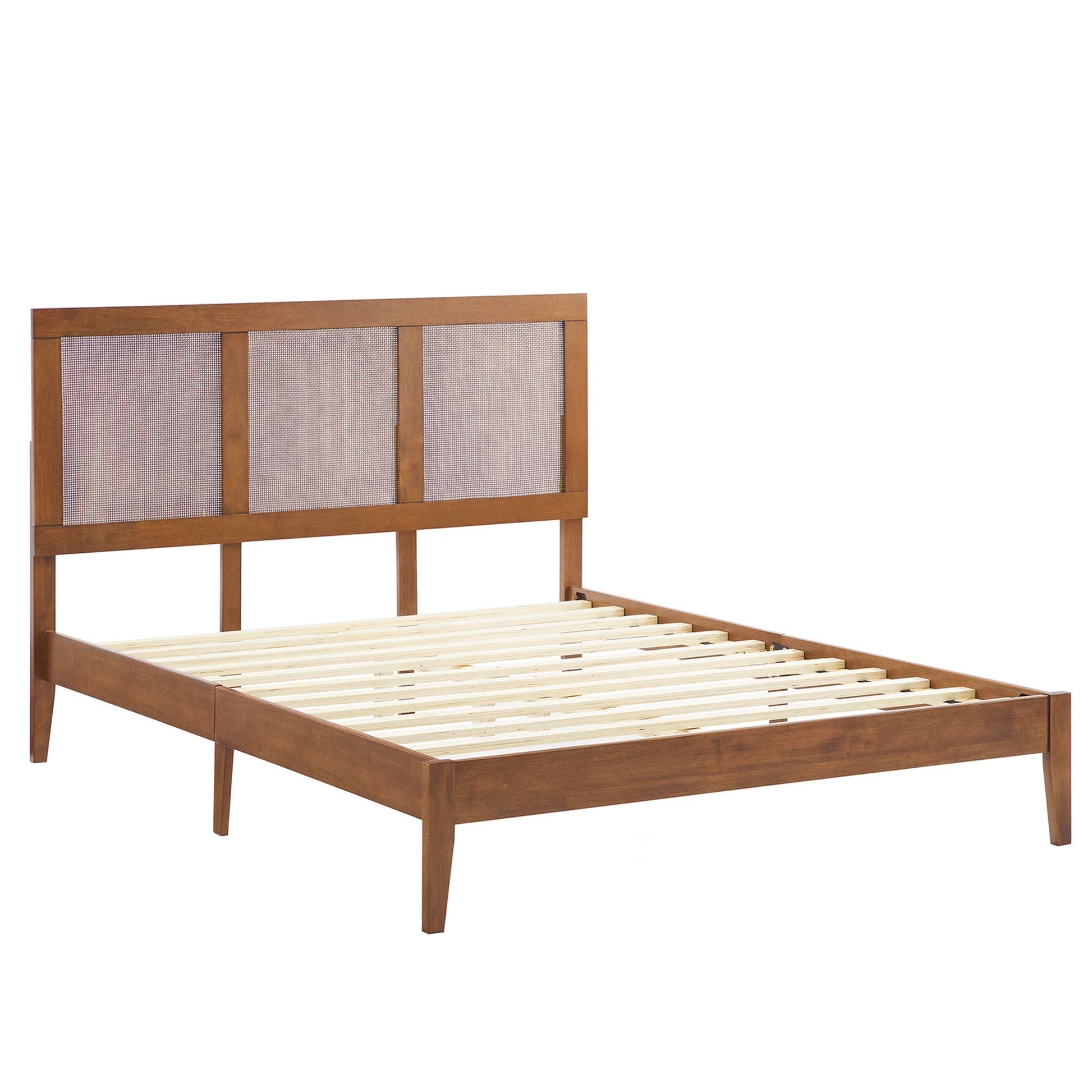 Sirocco Rattan and Wood Full Platform Bed by Modway - Best Buy Furniture