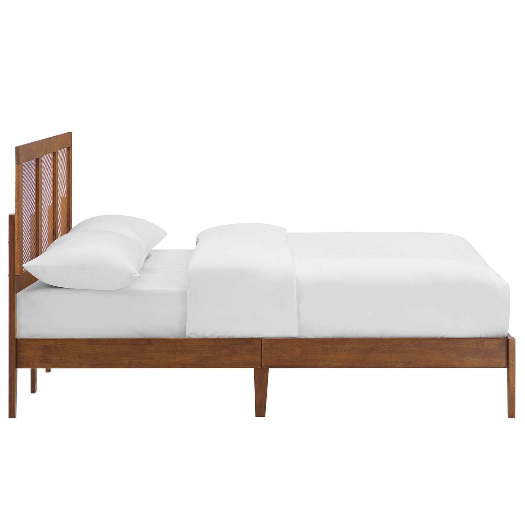 Sirocco Rattan and Wood Full Platform Bed by Modway - Best Buy Furniture
