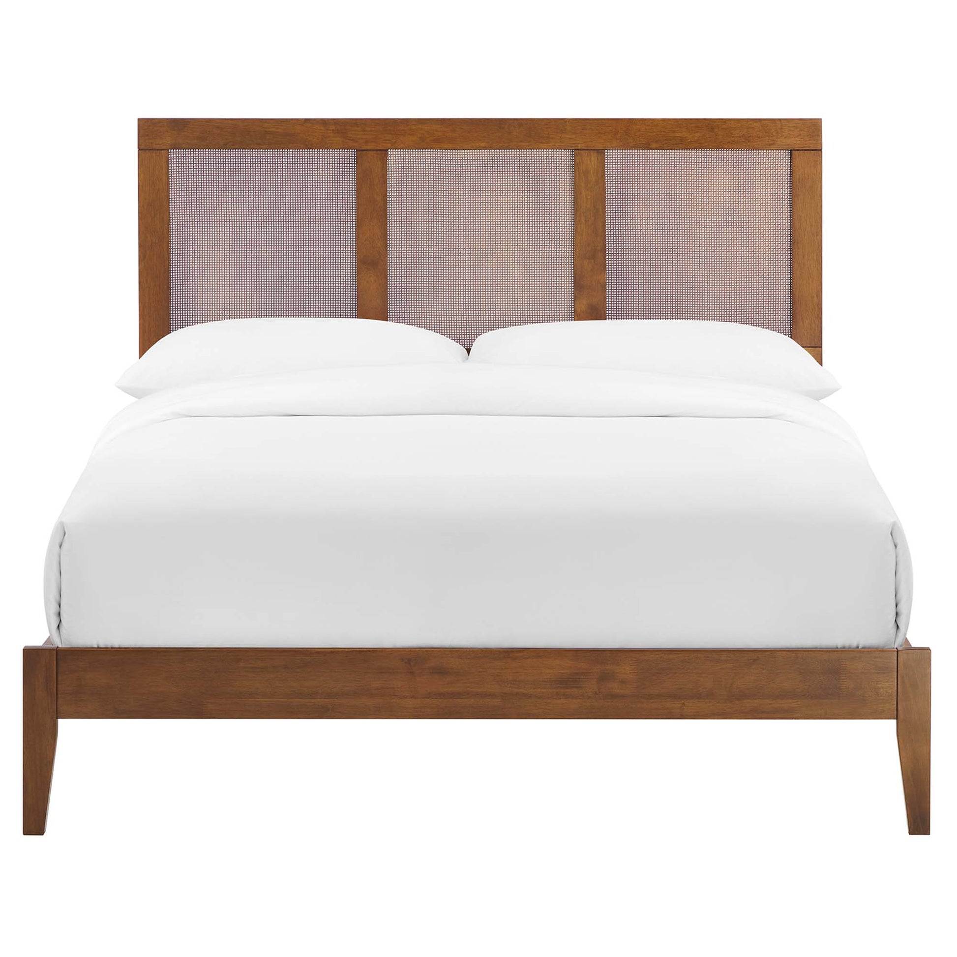 Sirocco Rattan and Wood Full Platform Bed by Modway - Best Buy Furniture