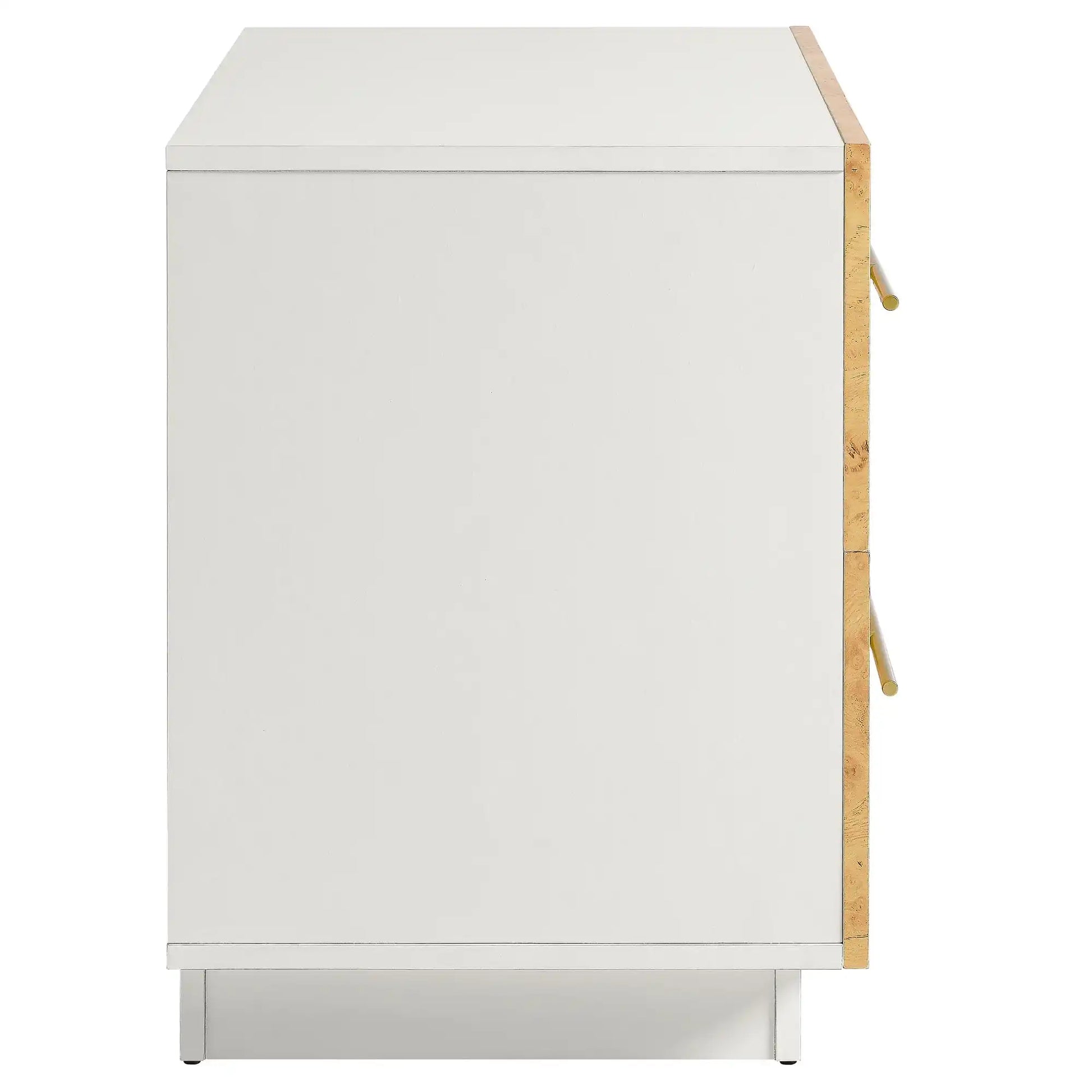 Abel 2-Drawer Burl Wood Nightstand - Best Buy Furniture