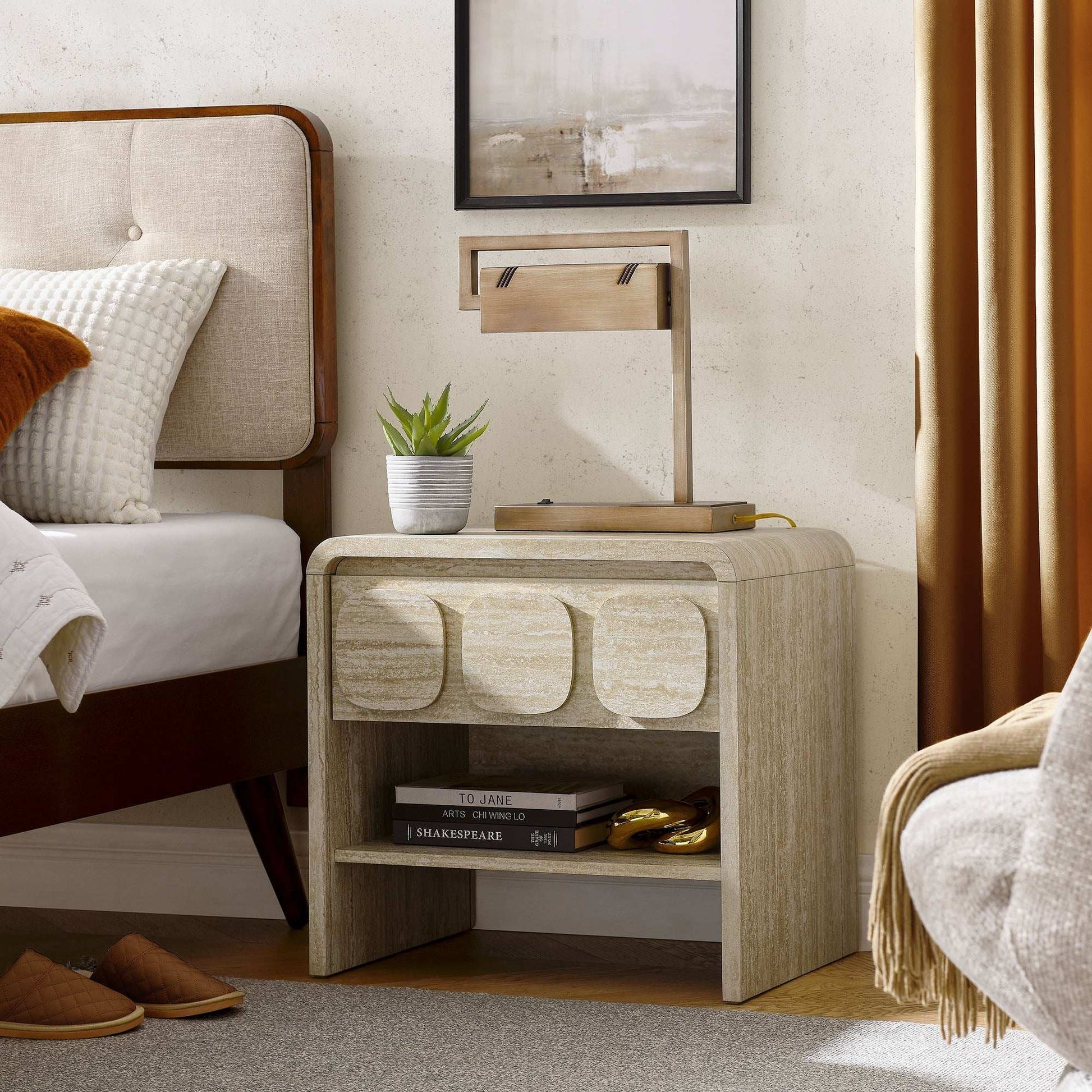 Toscana 1-Drawer Nightstand - Best Buy Furniture