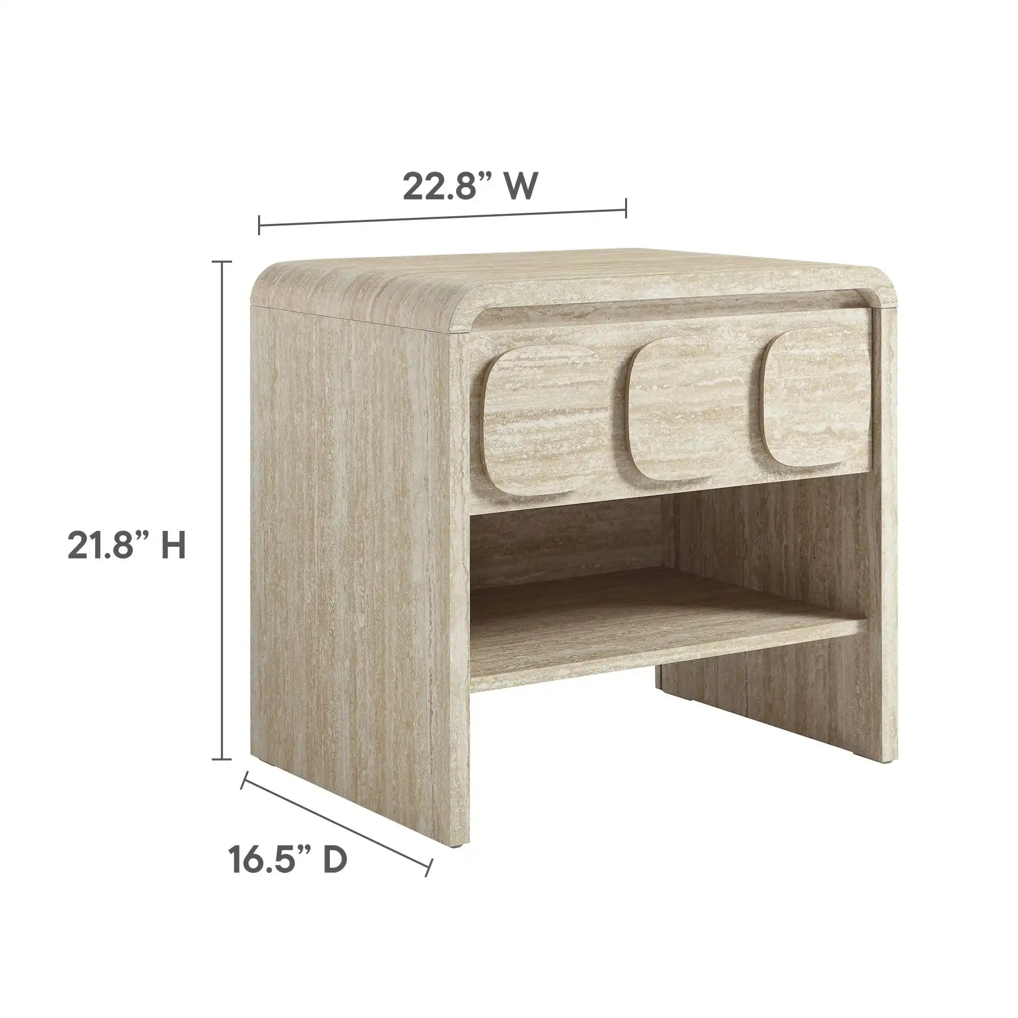 Toscana 1-Drawer Nightstand - Best Buy Furniture