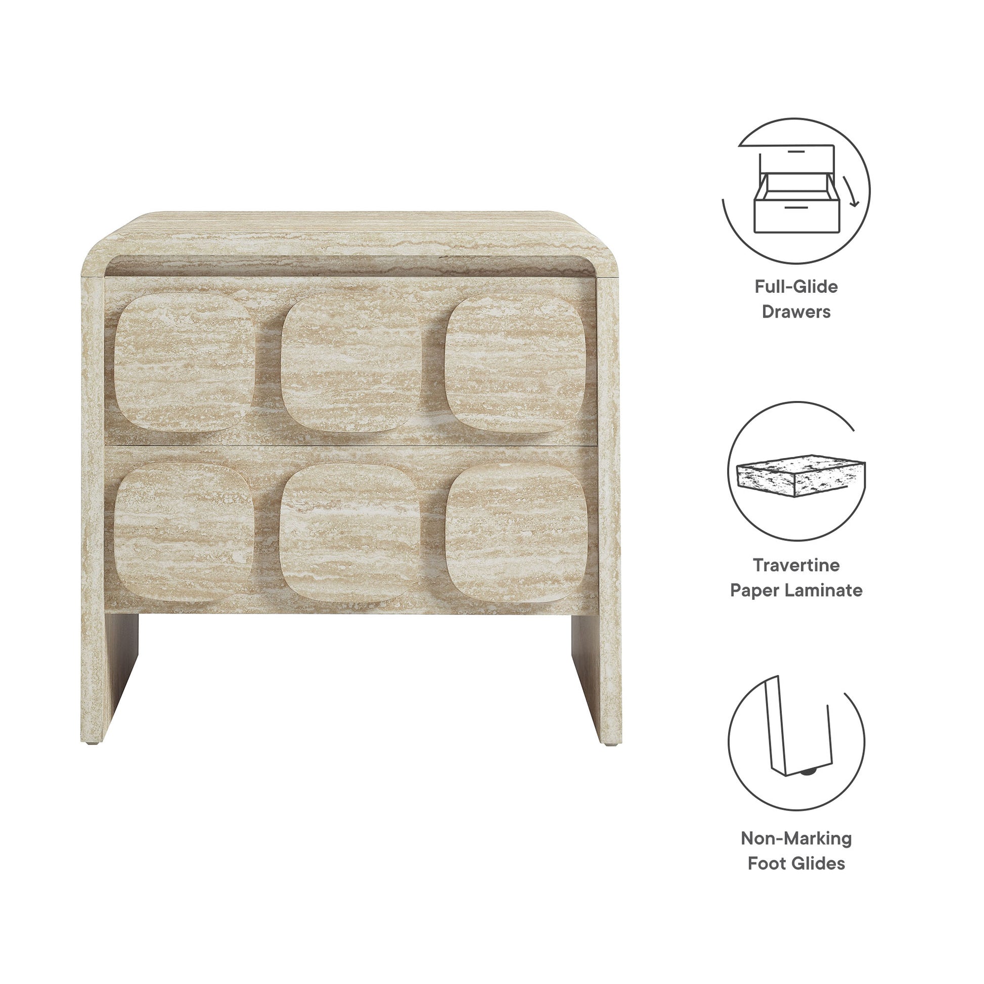 Toscana 2-Drawer Nightstand by Modway - Best Buy Furniture
