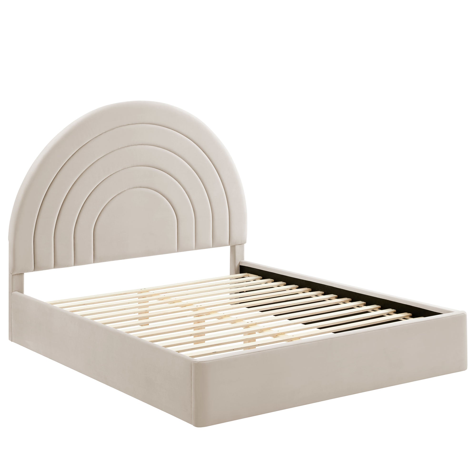 Solana Arched Performance Velvet Full Platform Bed by Modway - Best Buy Furniture