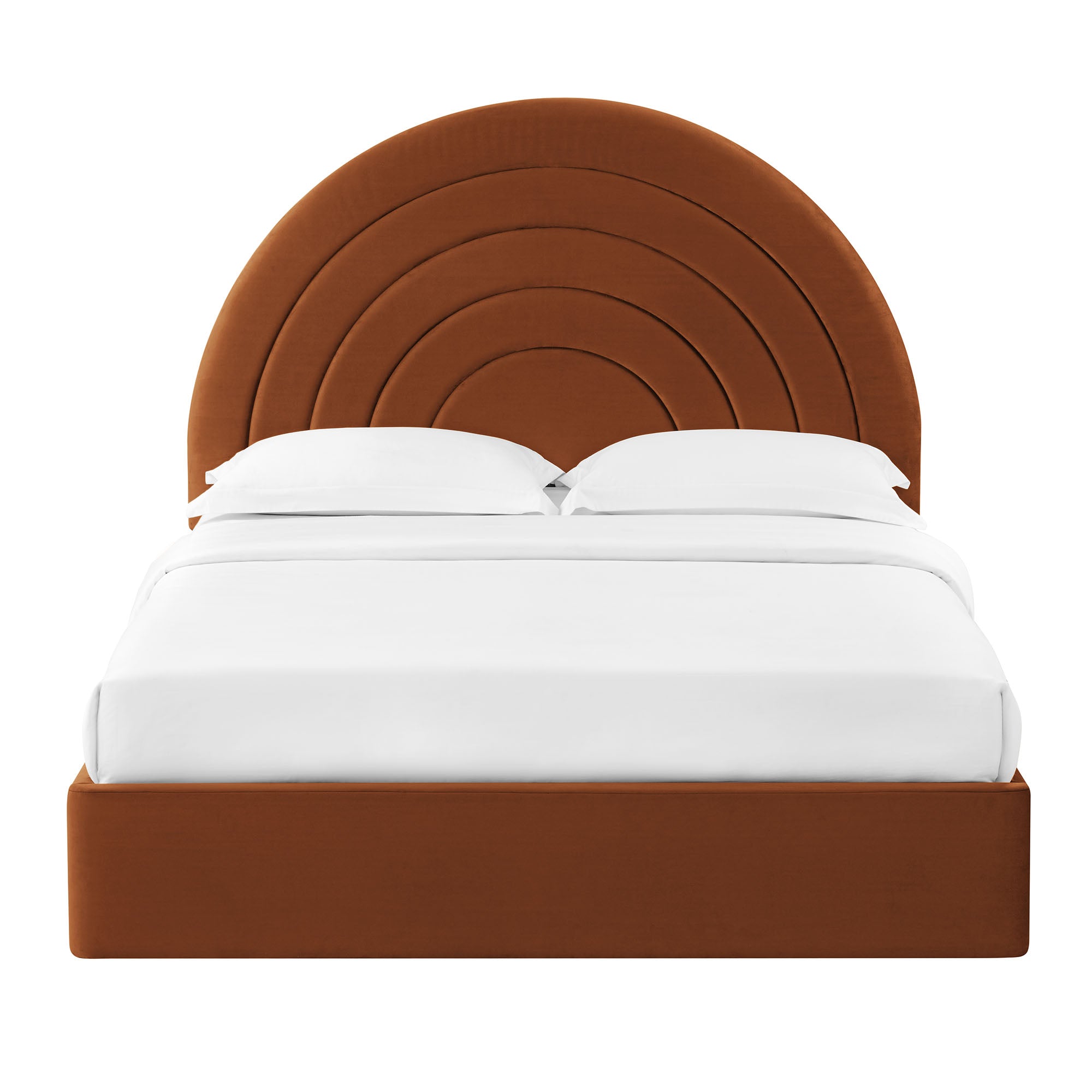 Solana Arched Performance Velvet Full Platform Bed by Modway - Best Buy Furniture