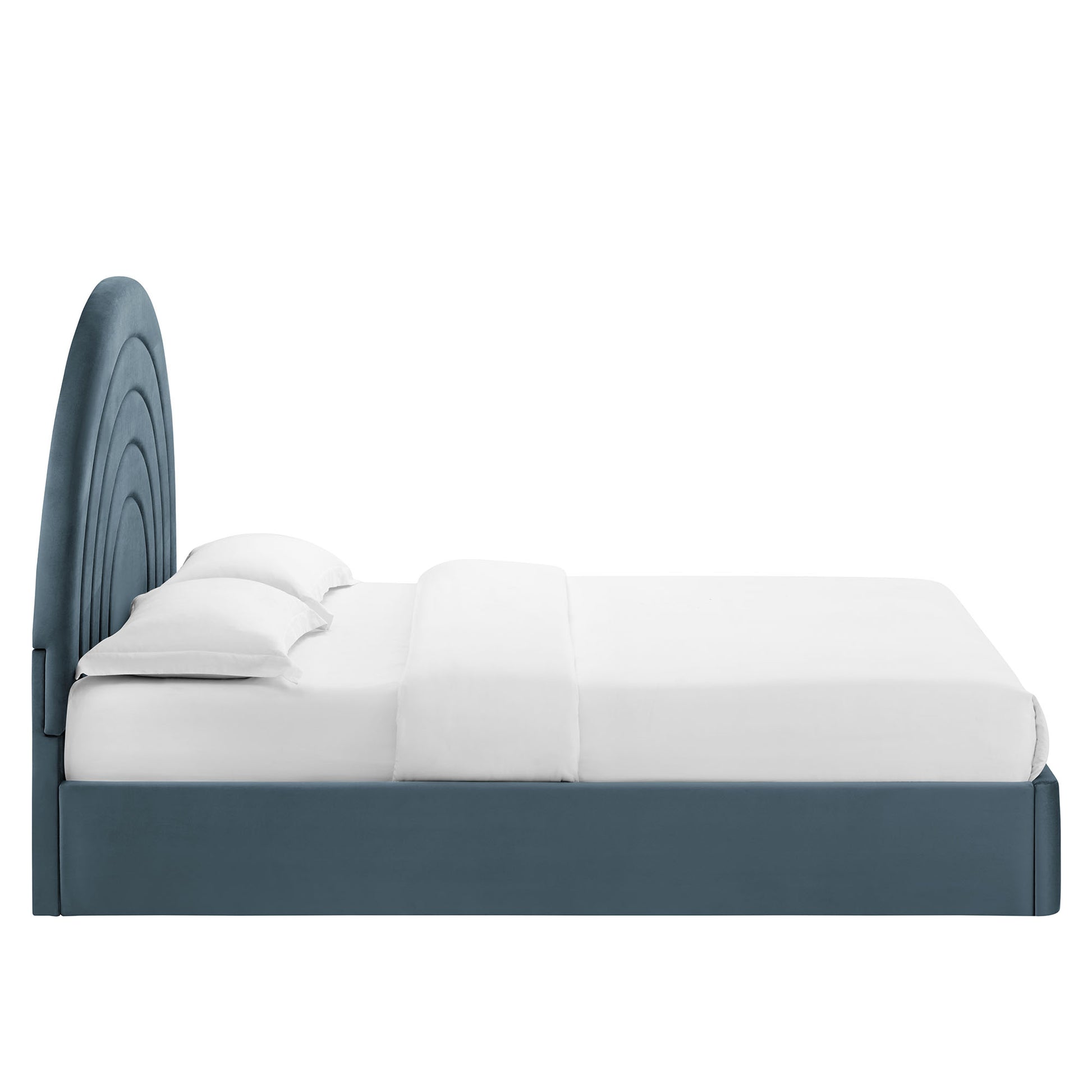 Solana Arched Performance Velvet Queen Platform Bed by Modway - Best Buy Furniture