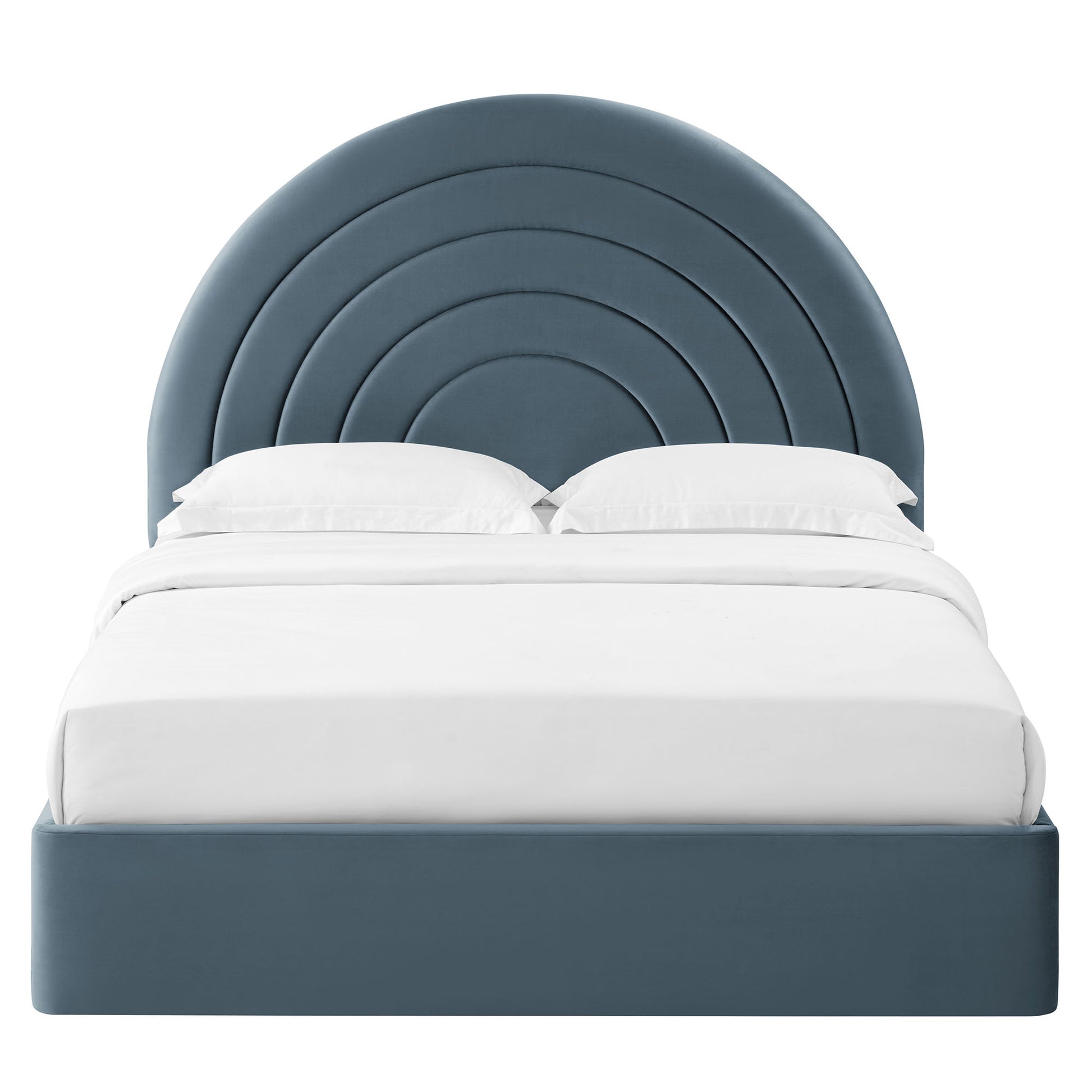 Solana Arched Performance Velvet Queen Platform Bed by Modway - Best Buy Furniture