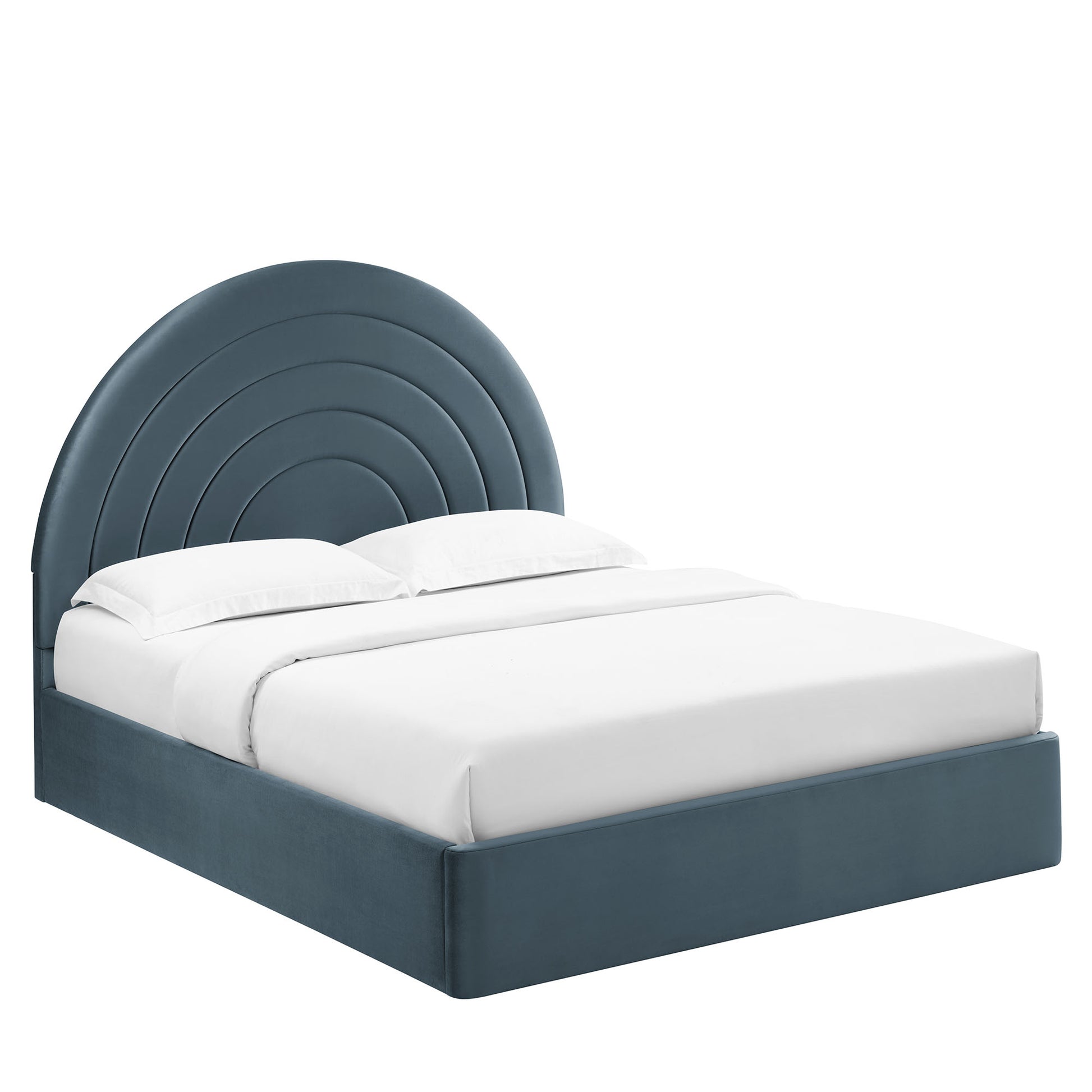 Solana Arched Performance Velvet King Platform Bed by Modway - Best Buy Furniture