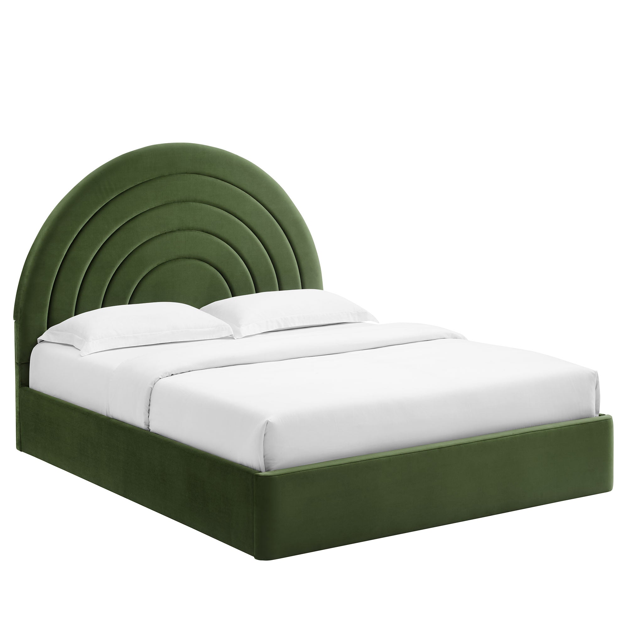 Solana Arched Performance Velvet King Platform Bed by Modway - Best Buy Furniture