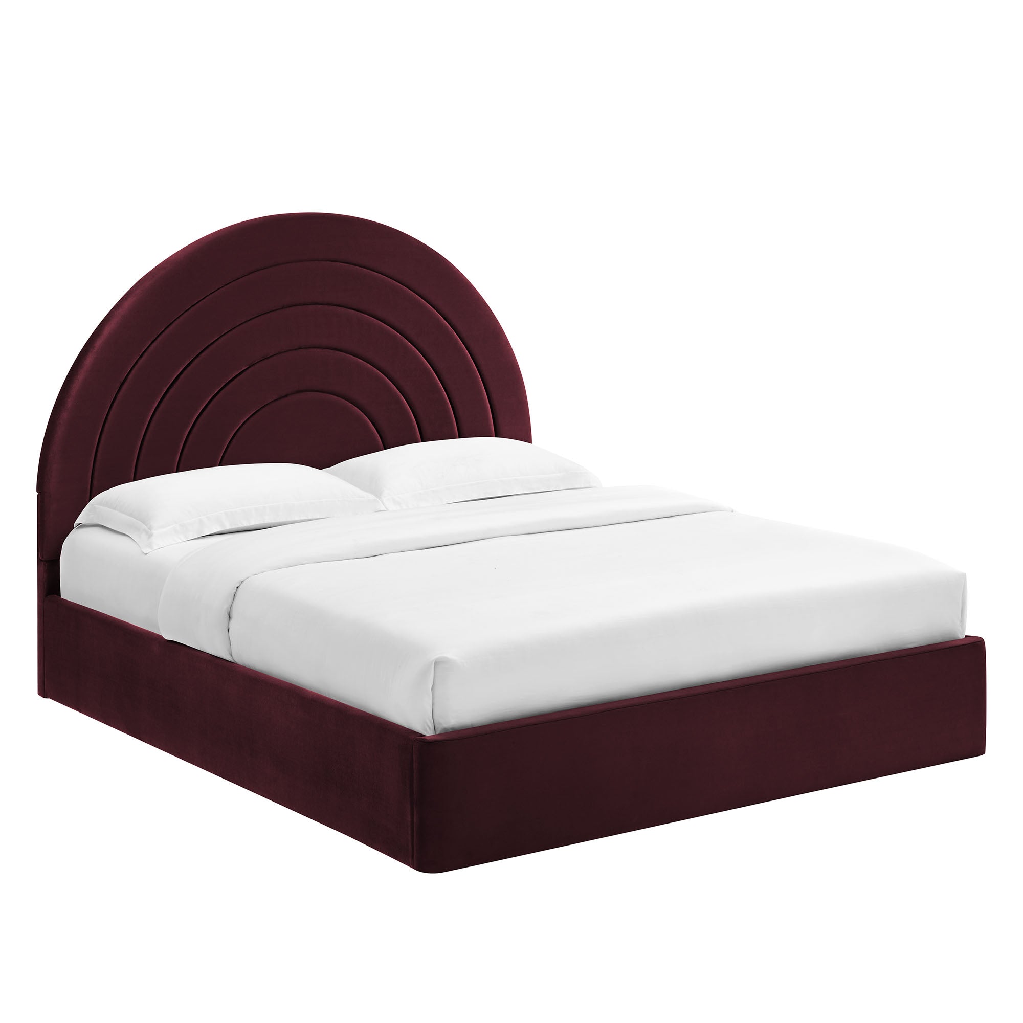 Solana Arched Performance Velvet King Platform Bed by Modway - Best Buy Furniture