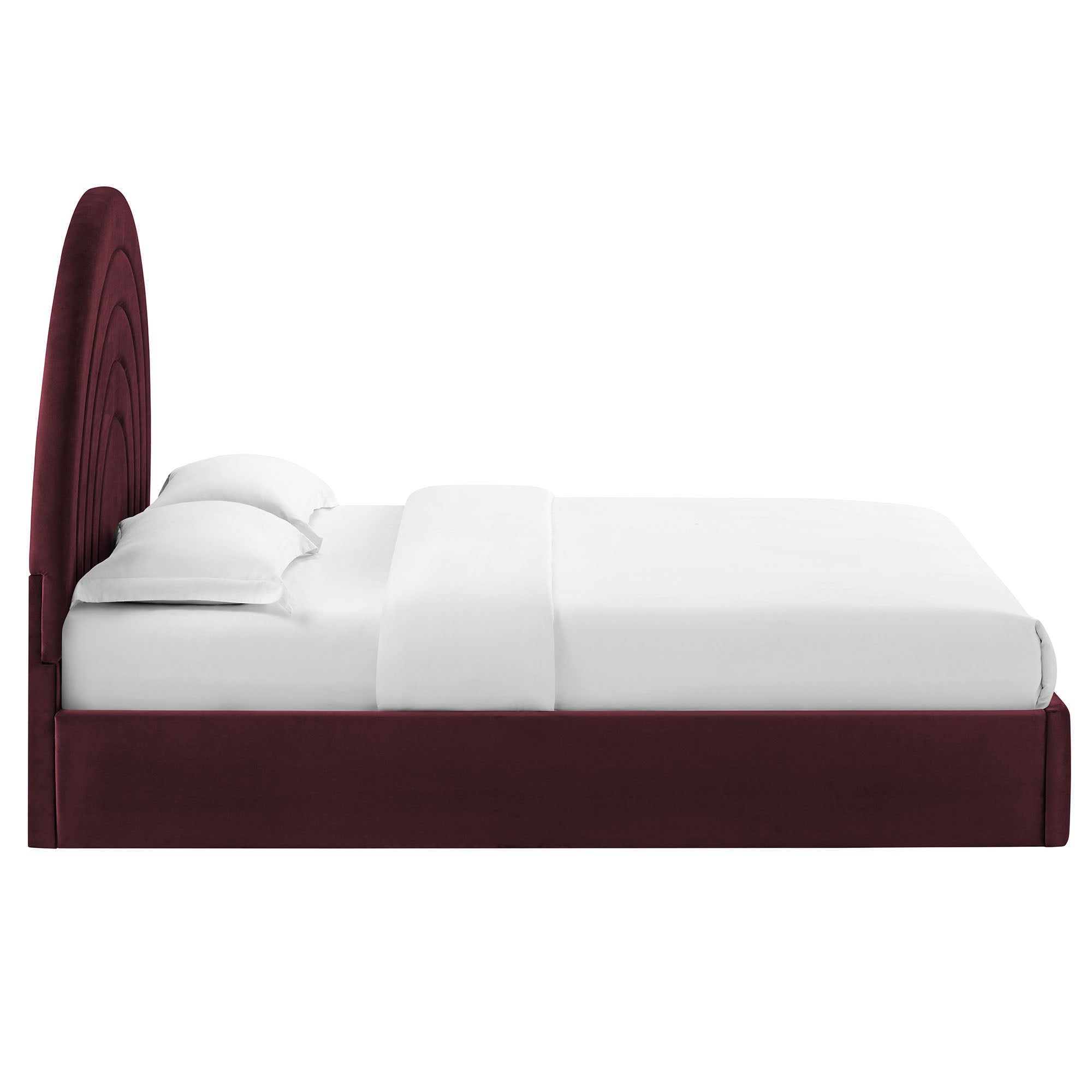 Solana Arched Performance Velvet King Platform Bed by Modway - Best Buy Furniture