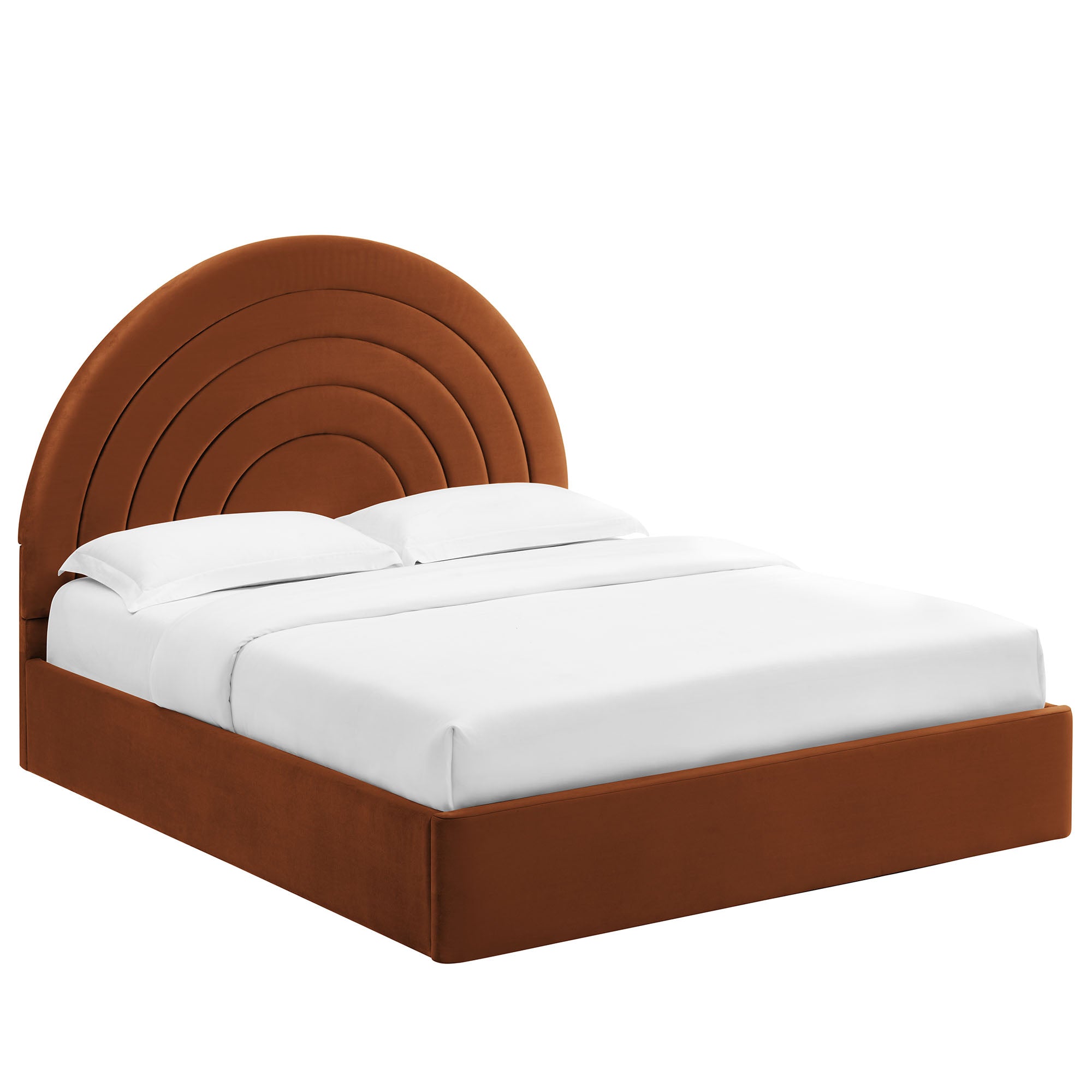 Solana Arched Performance Velvet King Platform Bed by Modway - Best Buy Furniture