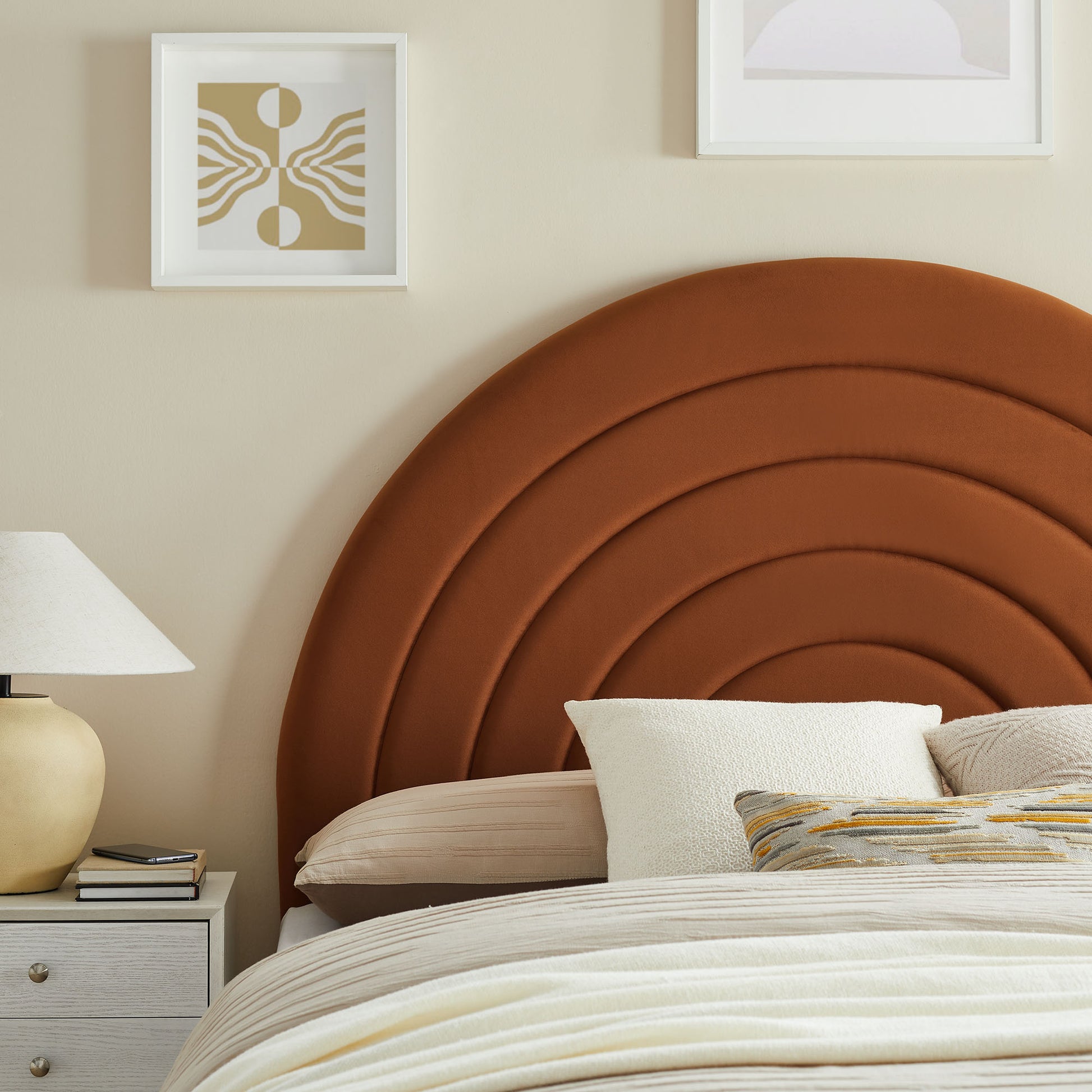 Solana Arched Performance Velvet Full Headboard by Modway - Best Buy Furniture