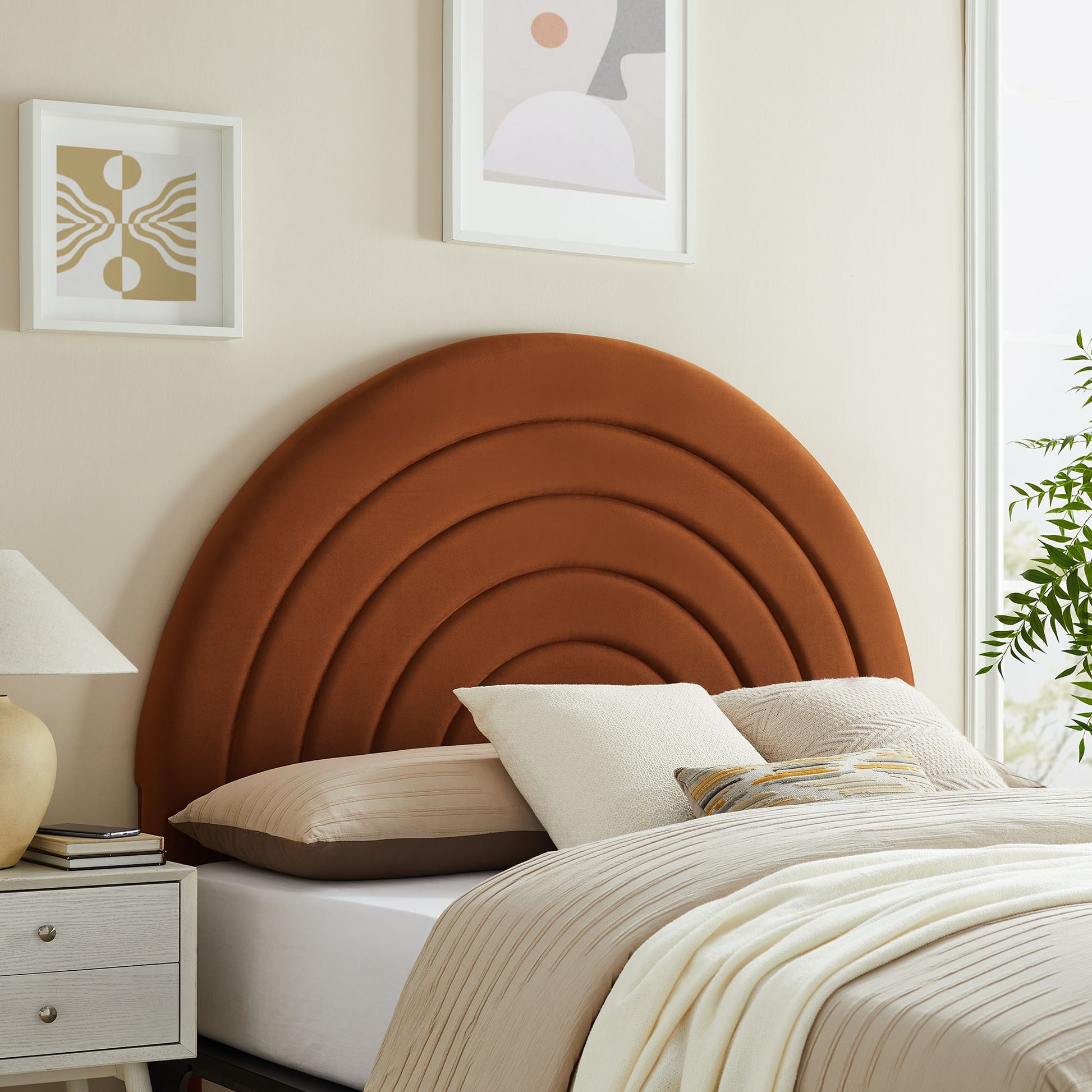 Solana Arched Performance Velvet Full Headboard by Modway - Best Buy Furniture