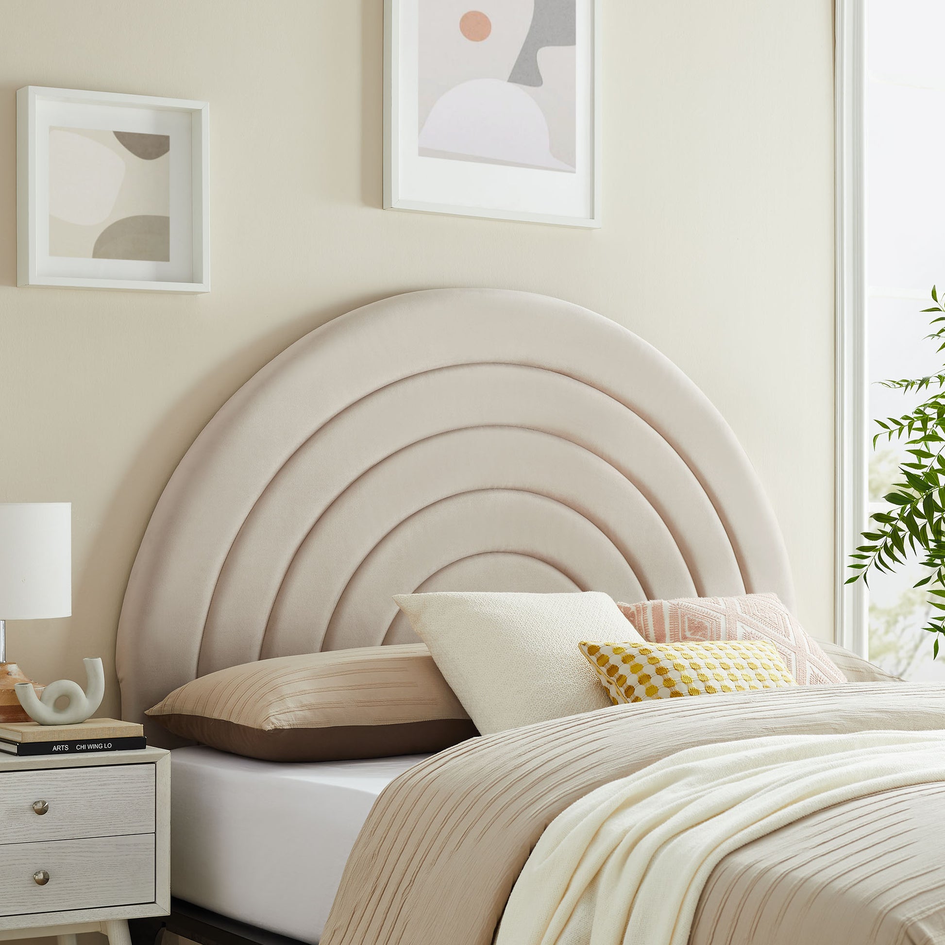 Solana Arched Performance Velvet King Headboard by Modway - Best Buy Furniture