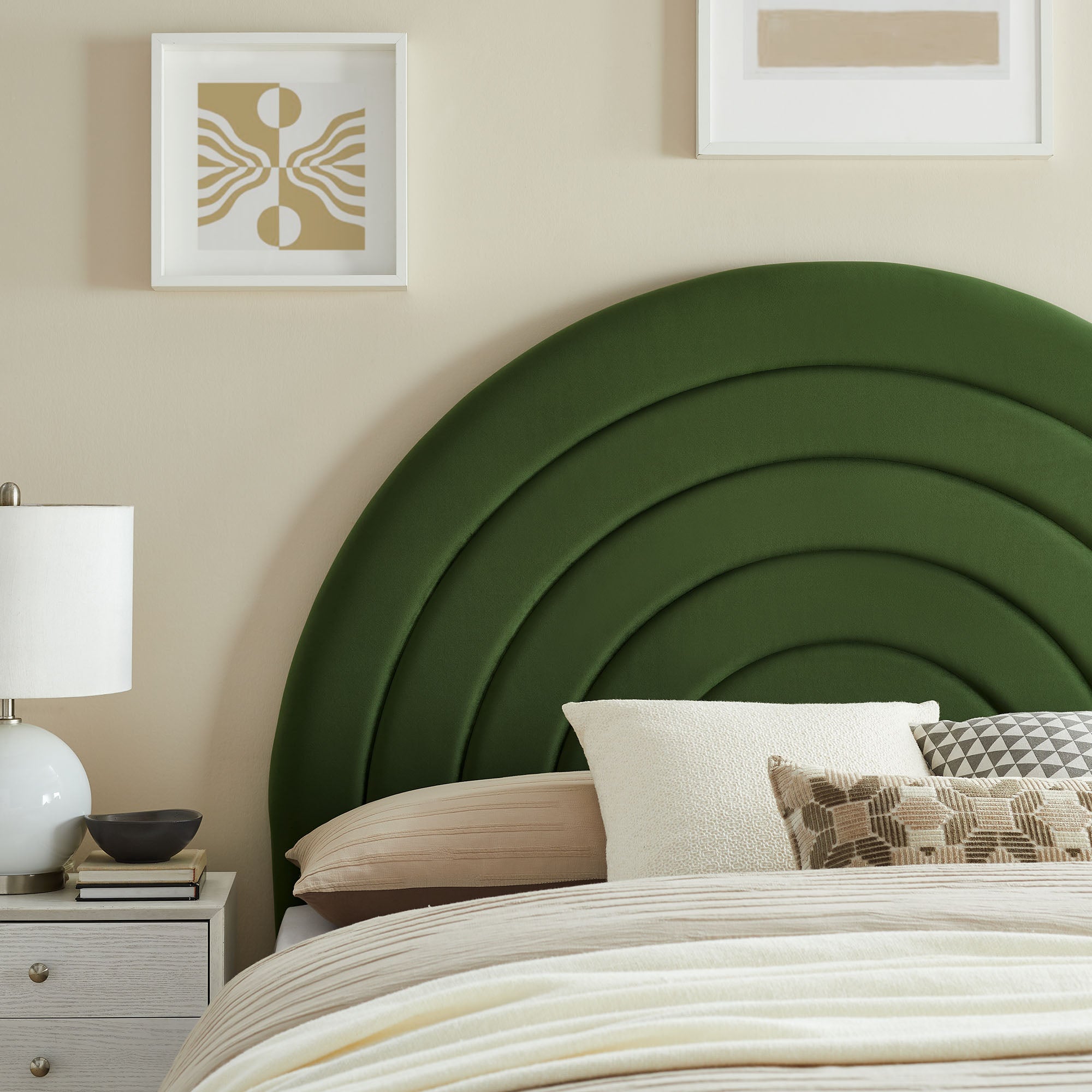 Solana Arched Performance Velvet King Headboard by Modway - Best Buy Furniture